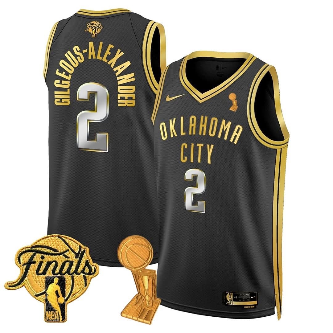 OKC Thunder 24/25 Jersey - Trophy + Final Patch -  All Stitched
