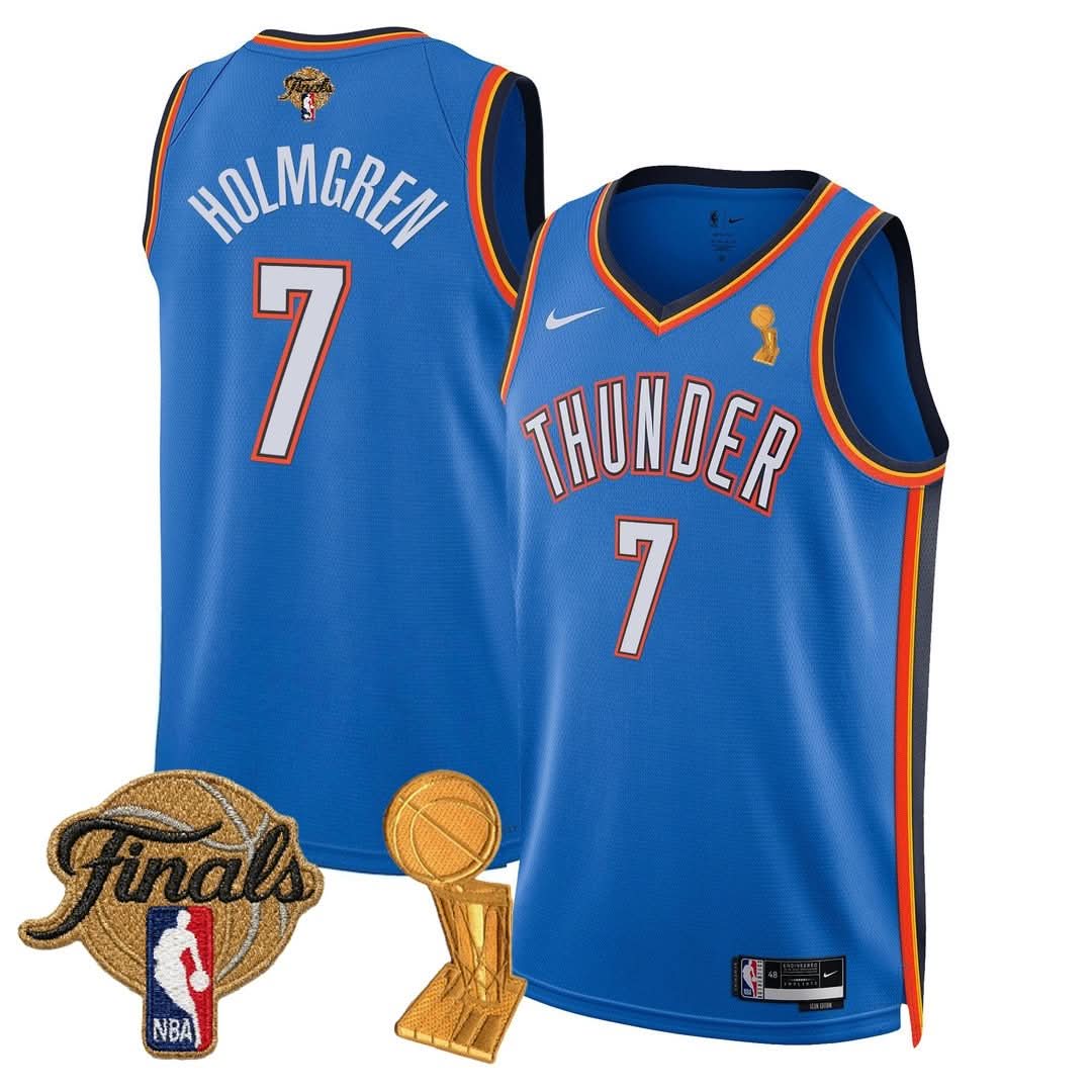 OKC Thunder 24/25 Jersey - Trophy + Final Patch -  All Stitched