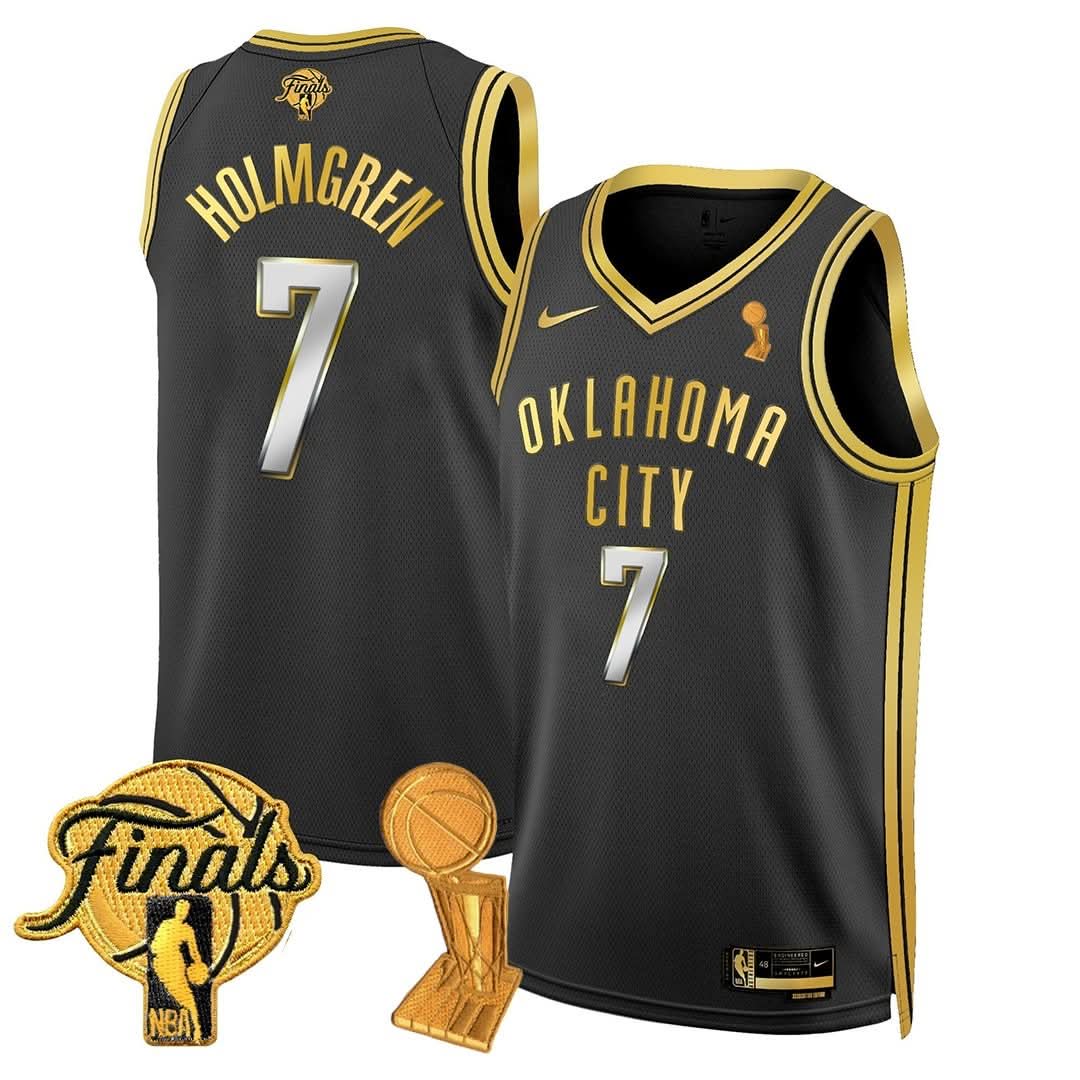 OKC Thunder 24/25 Jersey - Trophy + Final Patch -  All Stitched