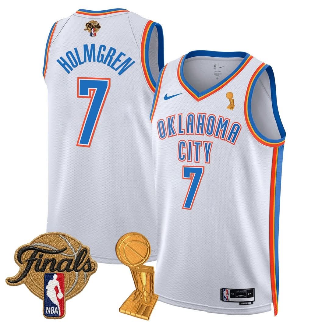 OKC Thunder 24/25 Jersey - Trophy + Final Patch -  All Stitched