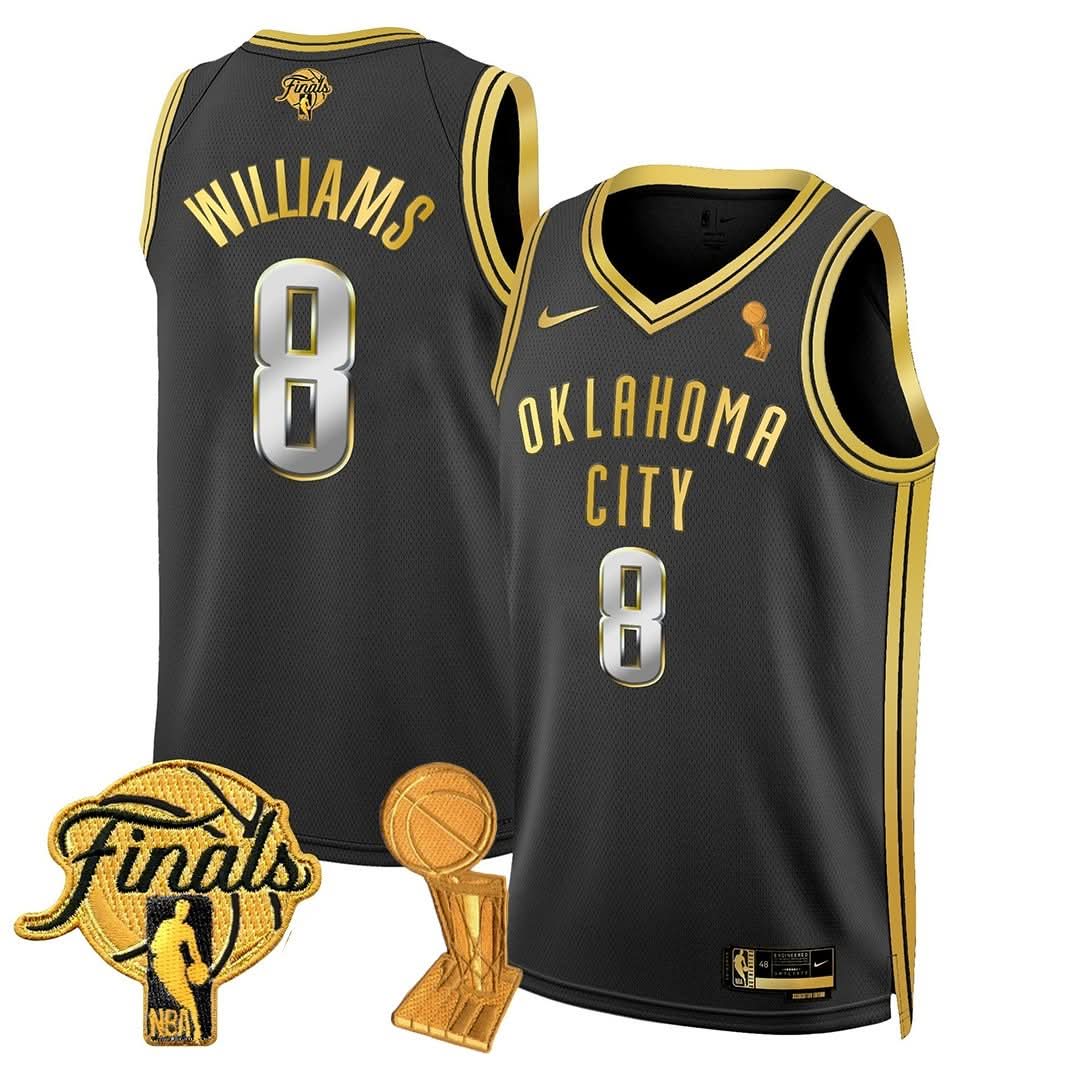 OKC Thunder 24/25 Jersey - Trophy + Final Patch -  All Stitched