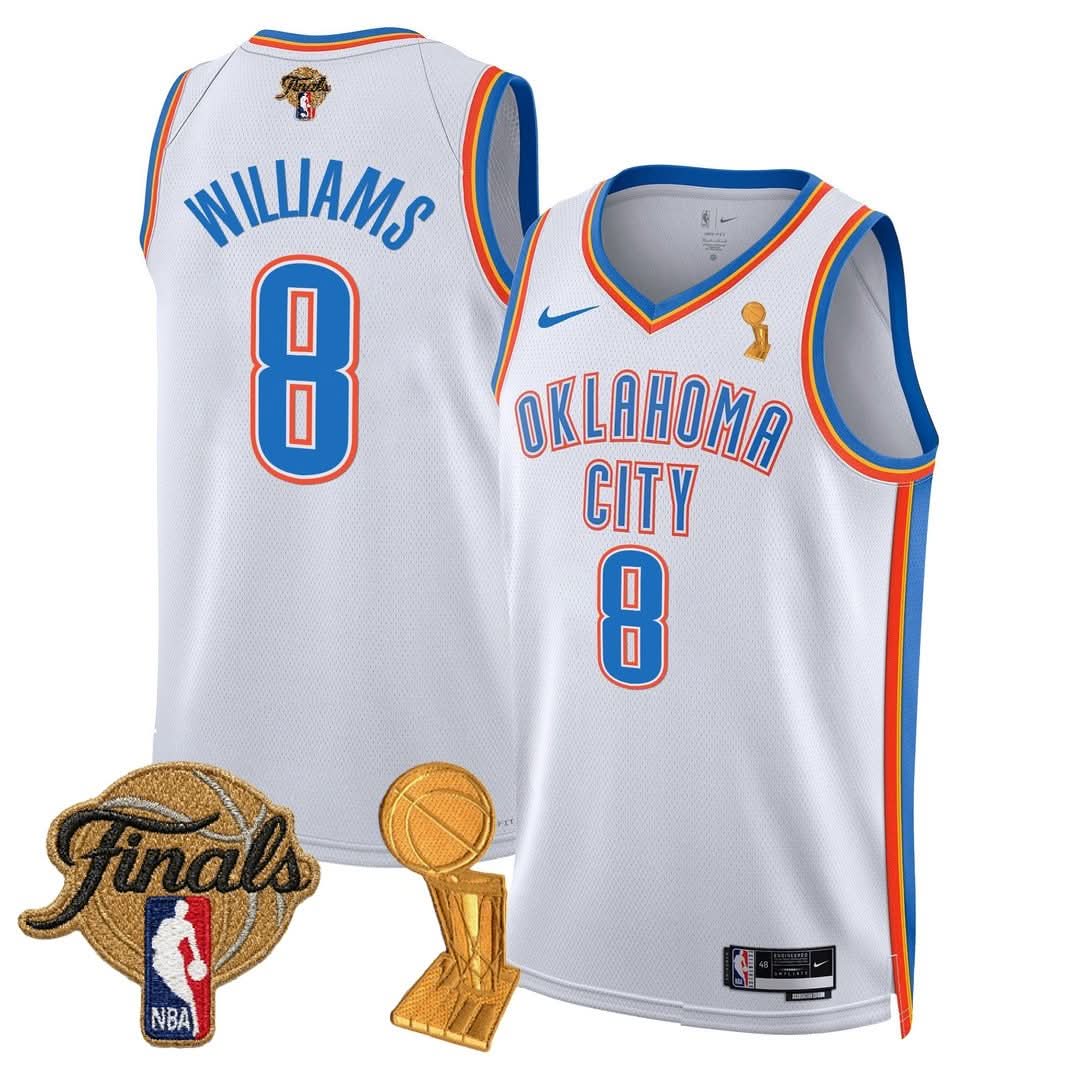 OKC Thunder 24/25 Jersey - Trophy + Final Patch -  All Stitched