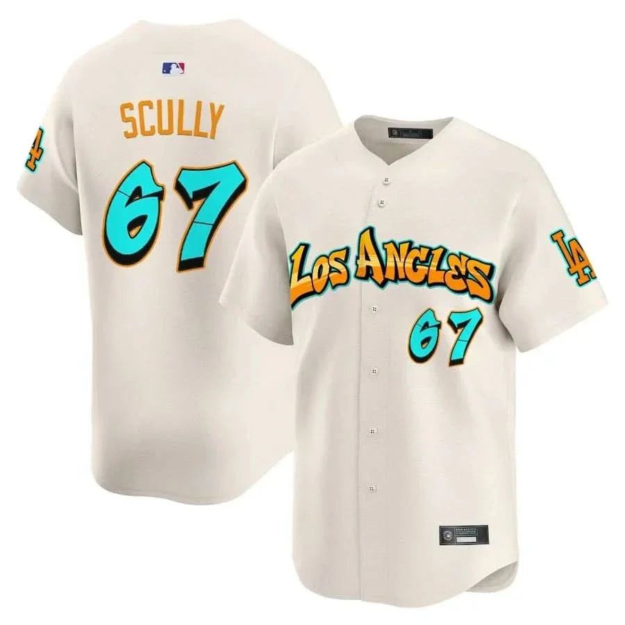 Los Angeles Dodgers 'Graffiti Street Style Edition' Vapor Premier Limited Jersey - All Stitched