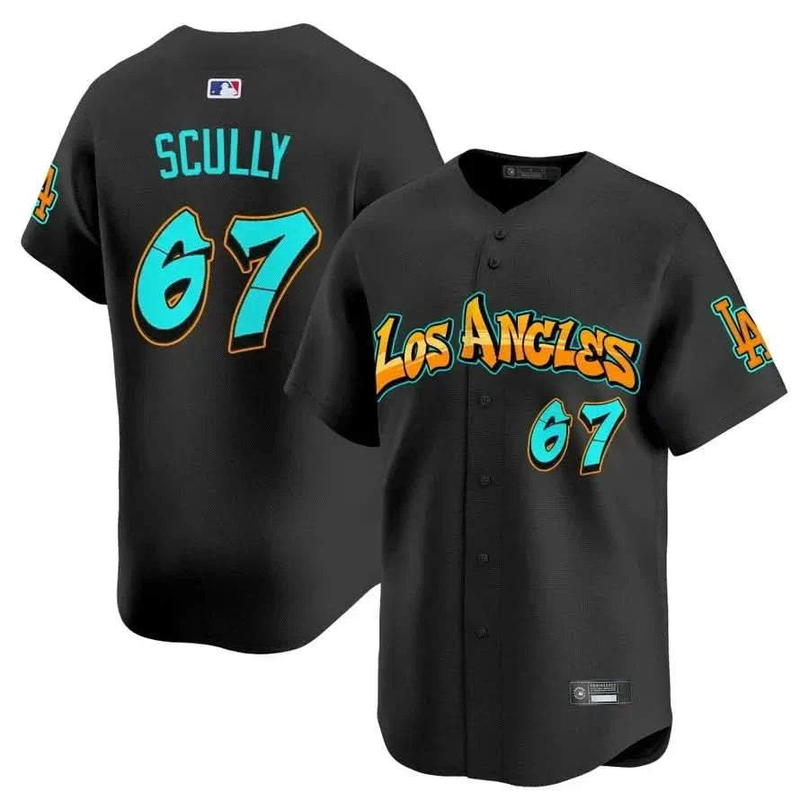 Los Angeles Dodgers 'Graffiti Street Style Edition' Vapor Premier Limited Jersey - All Stitched