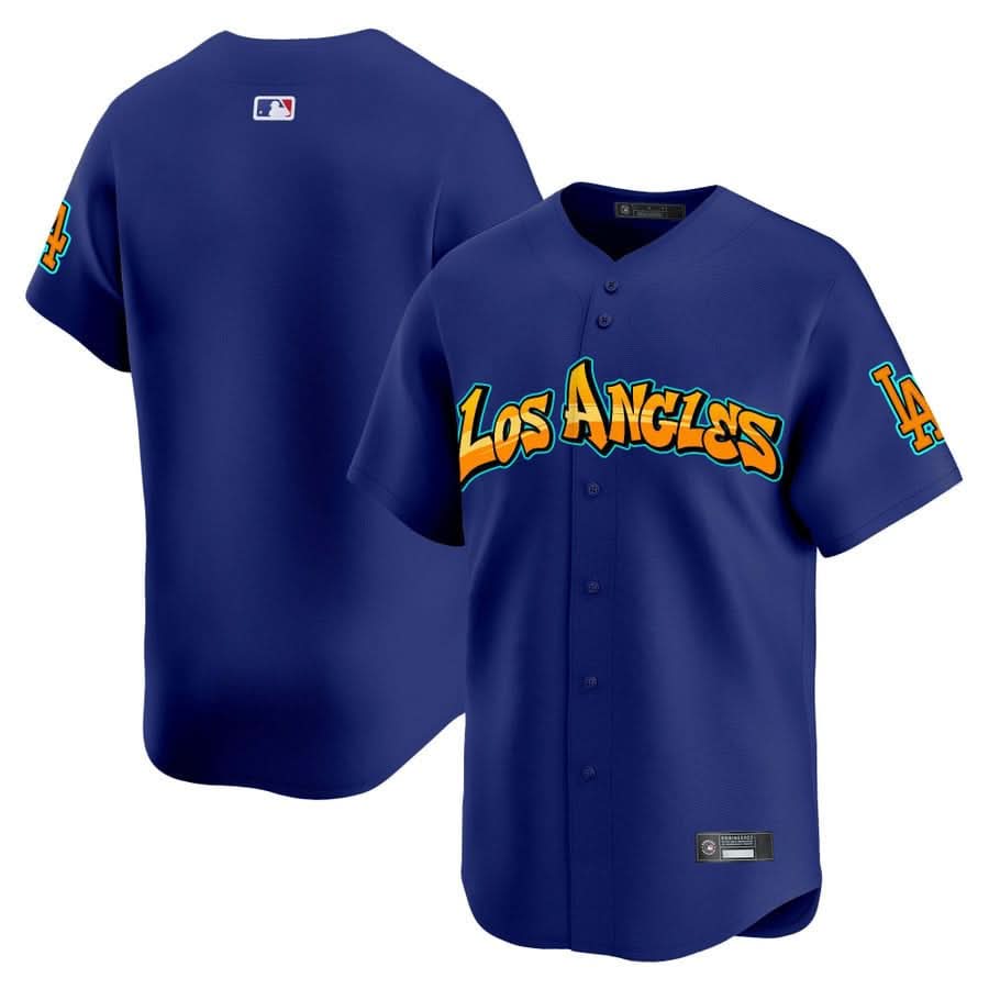 Los Angeles Dodgers 'Graffiti Street Style Edition' Vapor Premier Limited Jersey - All Stitched