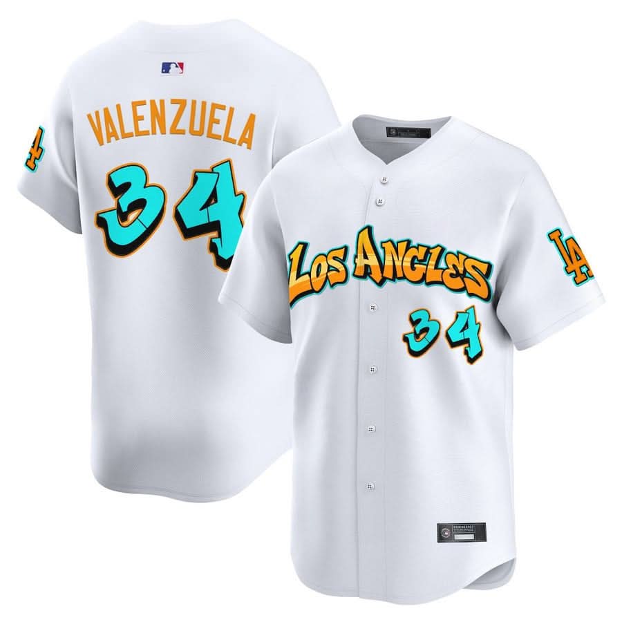 Los Angeles Dodgers 'Graffiti Street Style Edition' Vapor Premier Limited Jersey - All Stitched