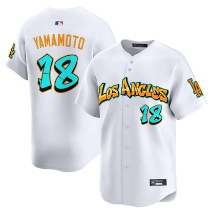 Los Angeles Dodgers 'Graffiti Street Style Edition' Vapor Premier Limited Jersey - All Stitched