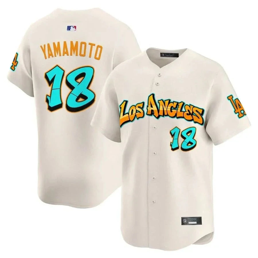 Los Angeles Dodgers 'Graffiti Street Style Edition' Vapor Premier Limited Jersey - All Stitched