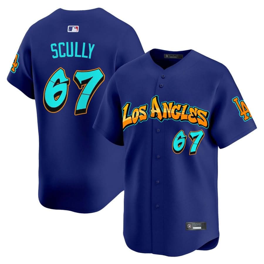 Los Angeles Dodgers 'Graffiti Street Style Edition' Vapor Premier Limited Jersey - All Stitched