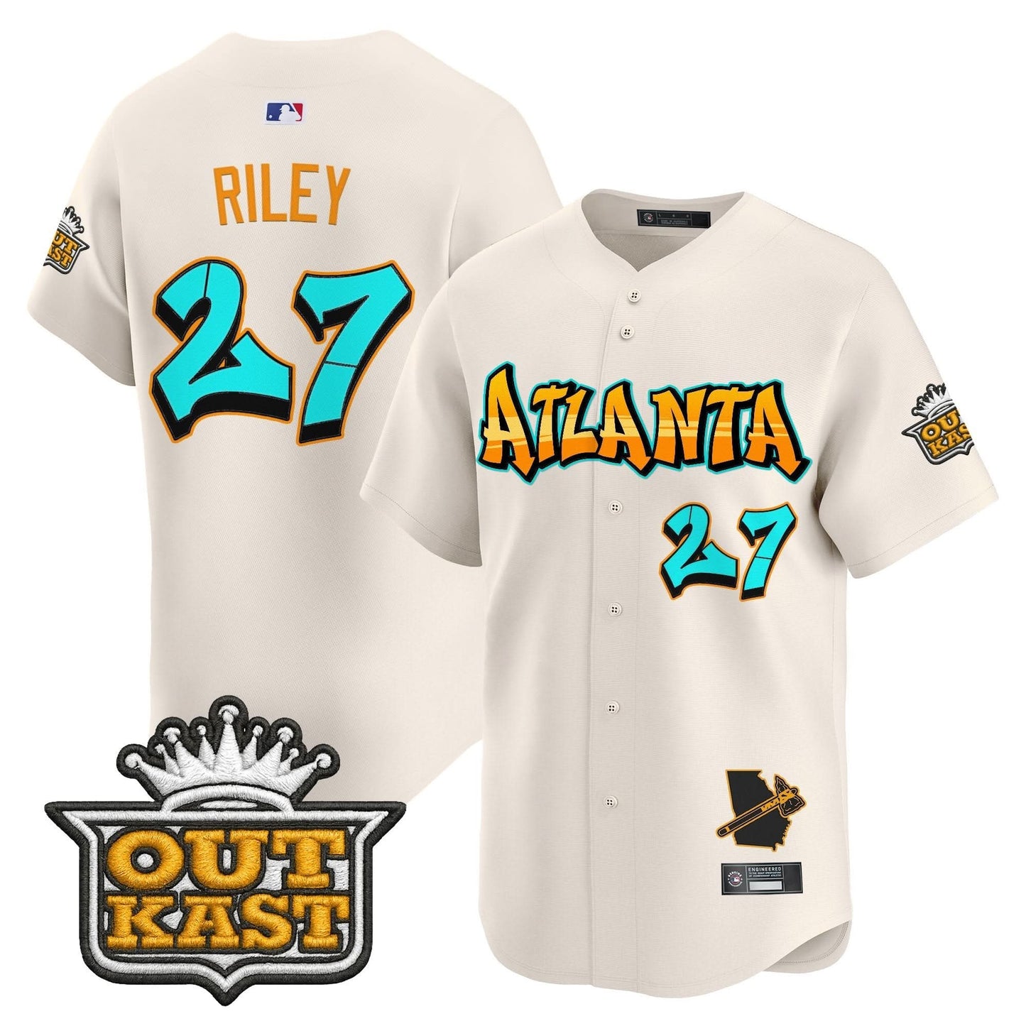 Atlanta Braves 'Graffiti A-Town Edition' Vapor Premier Limited Jersey - All Stitched