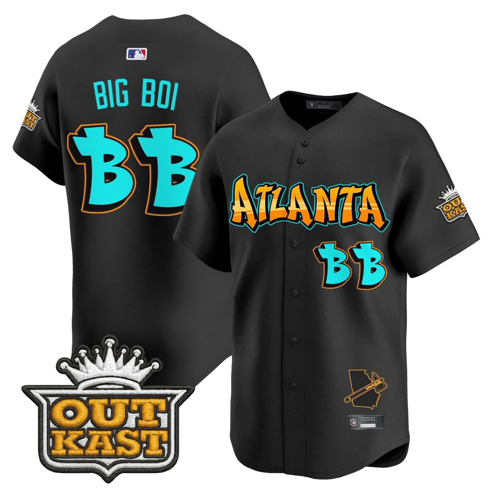 Atlanta Braves 'Graffiti A-Town Edition' Vapor Premier Limited Jersey - All Stitched