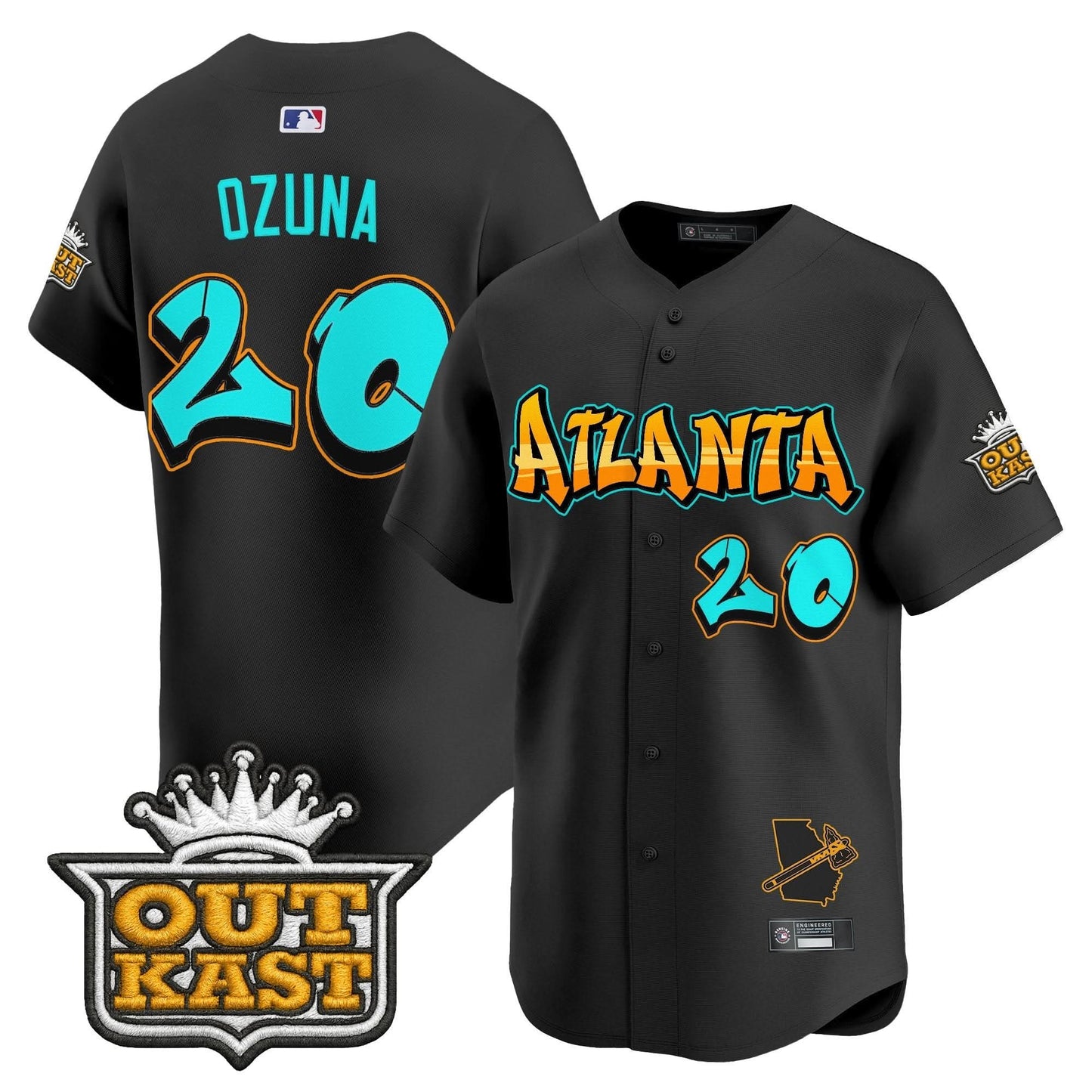 Atlanta Braves 'Graffiti A-Town Edition' Vapor Premier Limited Jersey - All Stitched