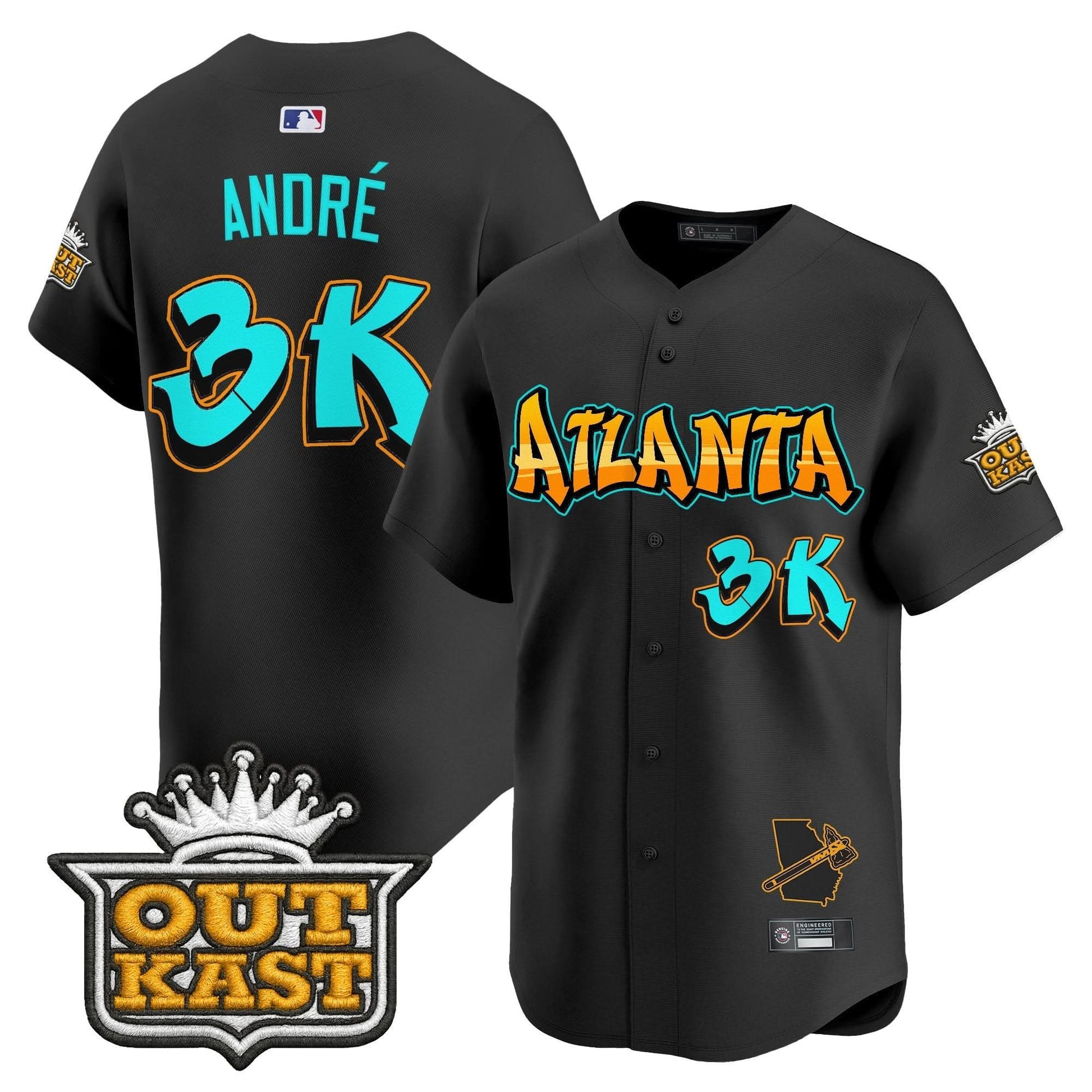 Atlanta Braves 'Graffiti A-Town Edition' Vapor Premier Limited Jersey - All Stitched
