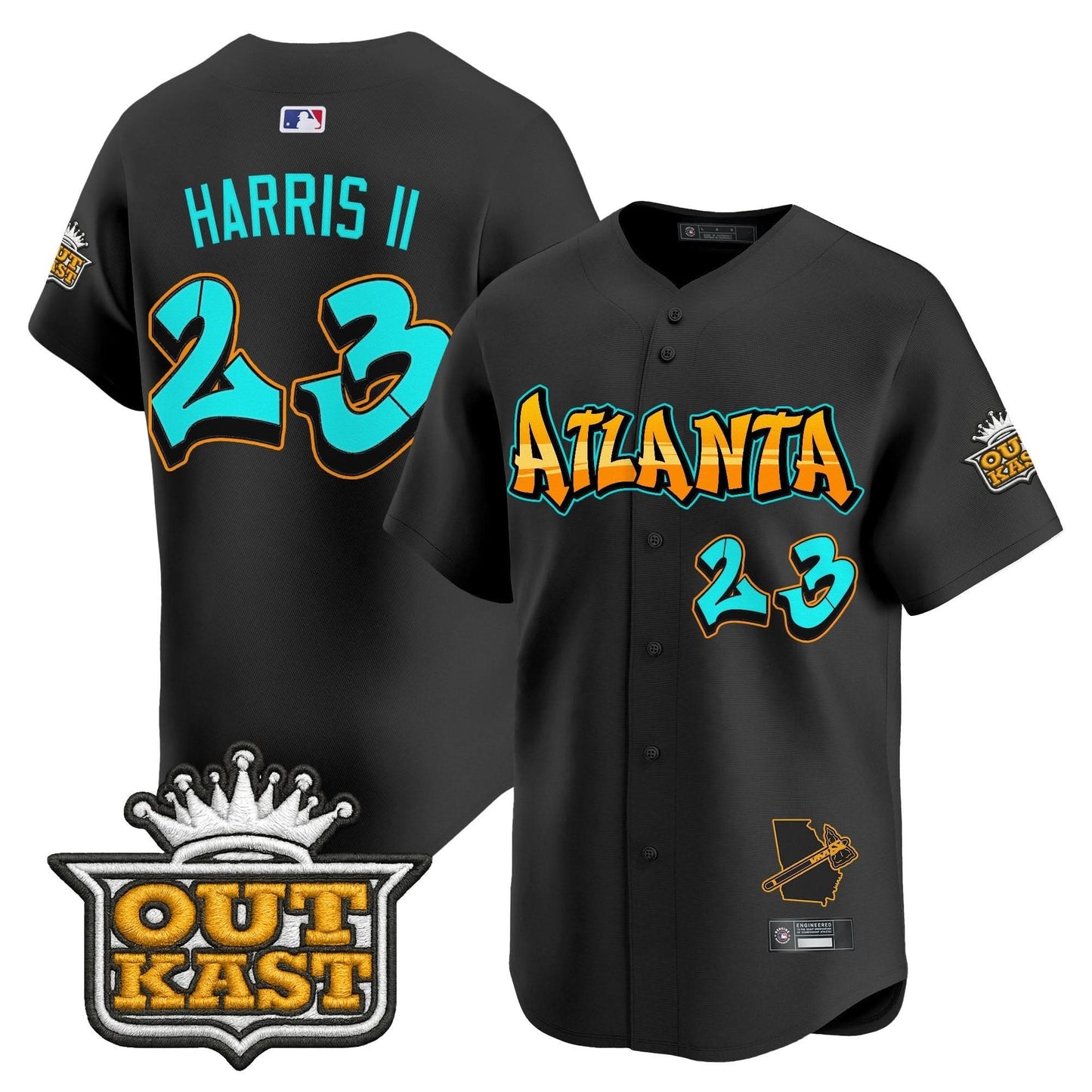 Atlanta Braves 'Graffiti A-Town Edition' Vapor Premier Limited Jersey - All Stitched