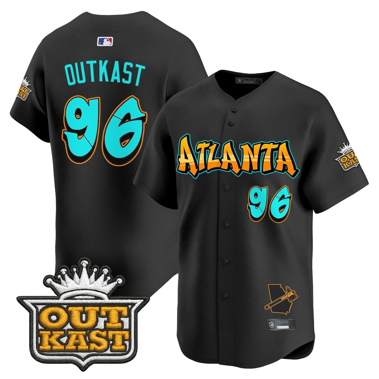 Atlanta Braves 'Graffiti A-Town Edition' Vapor Premier Limited Jersey - All Stitched