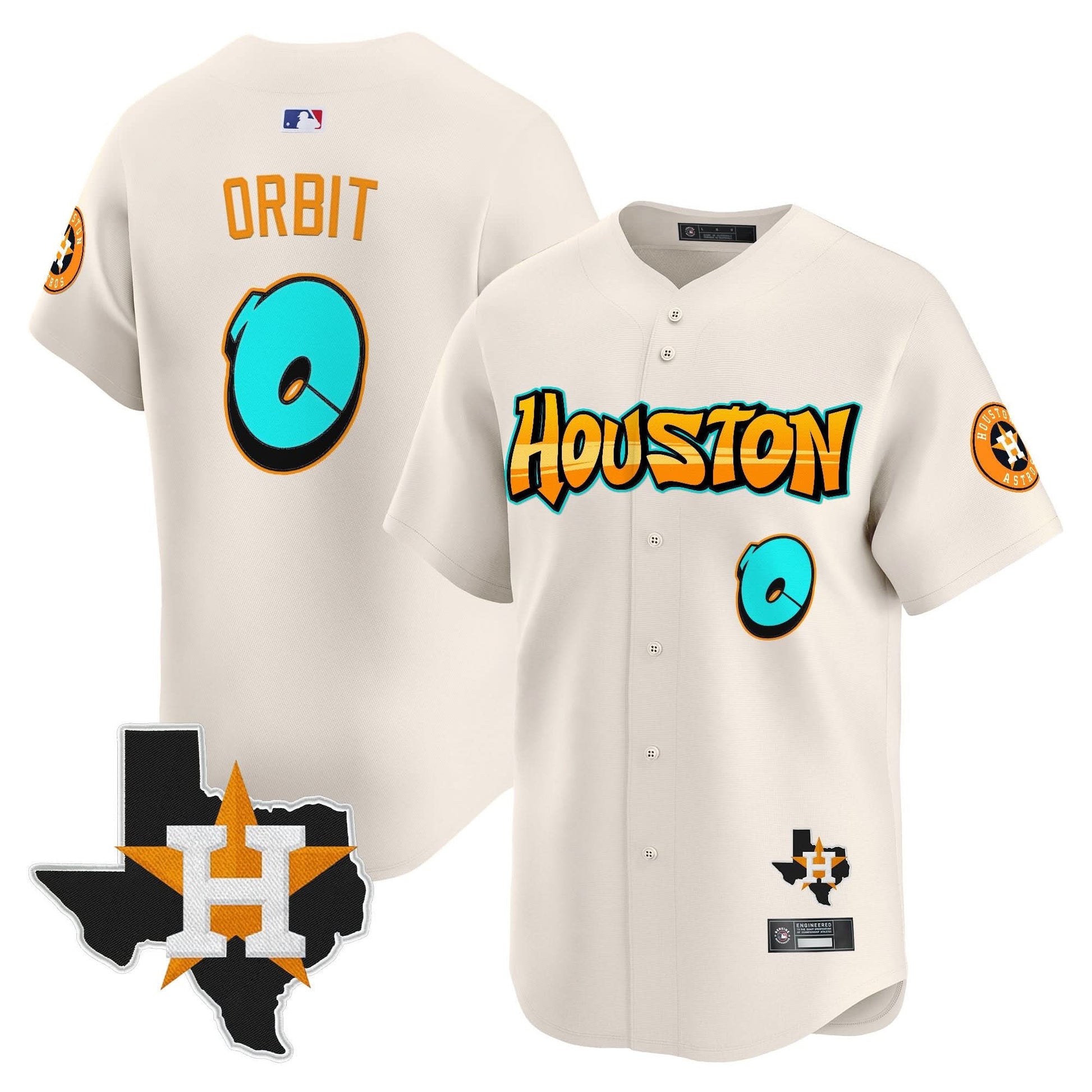 Houston Astros 'Graffiti H-Town Edition' Vapor Premier Limited Jersey - All Stitched