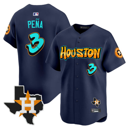 Houston Astros 'Graffiti H-Town Edition' Vapor Premier Limited Jersey - All Stitched