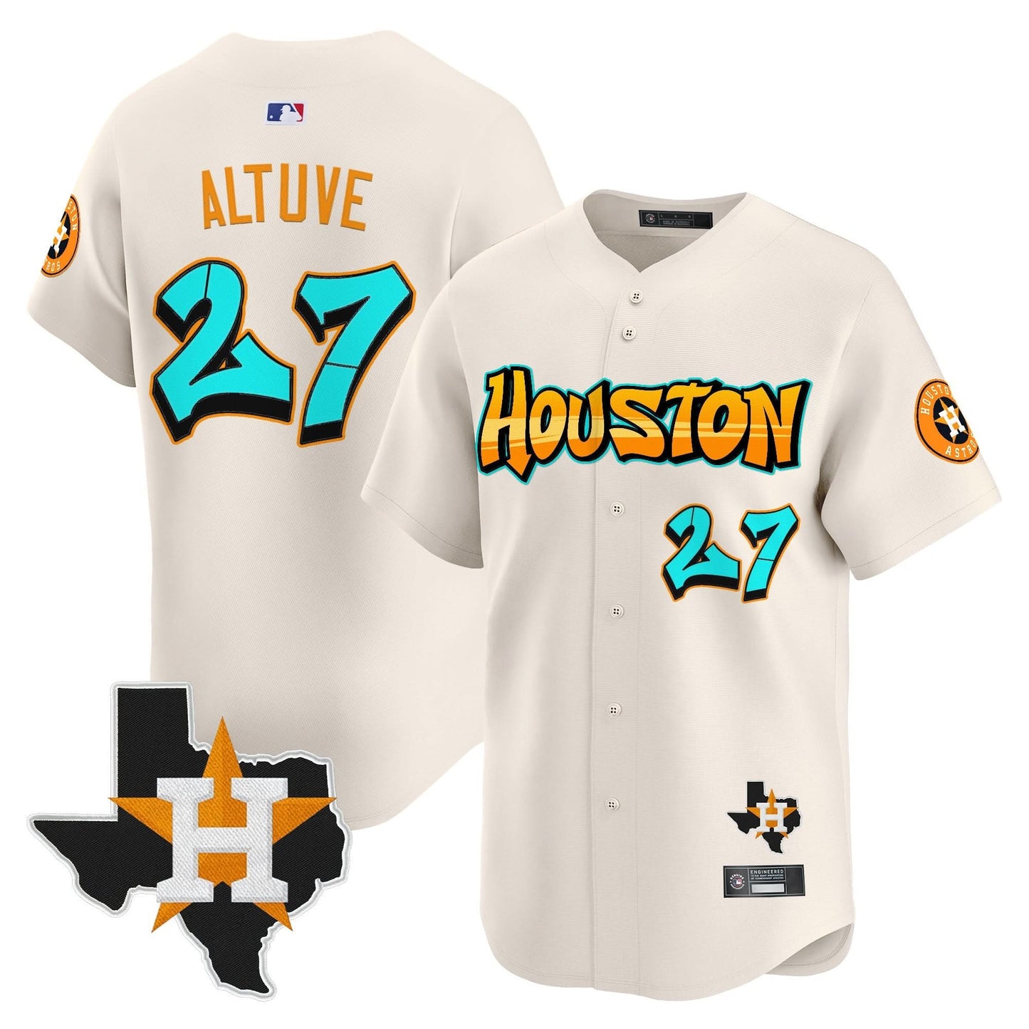 Houston Astros 'Graffiti H-Town Edition' Vapor Premier Limited Jersey - All Stitched