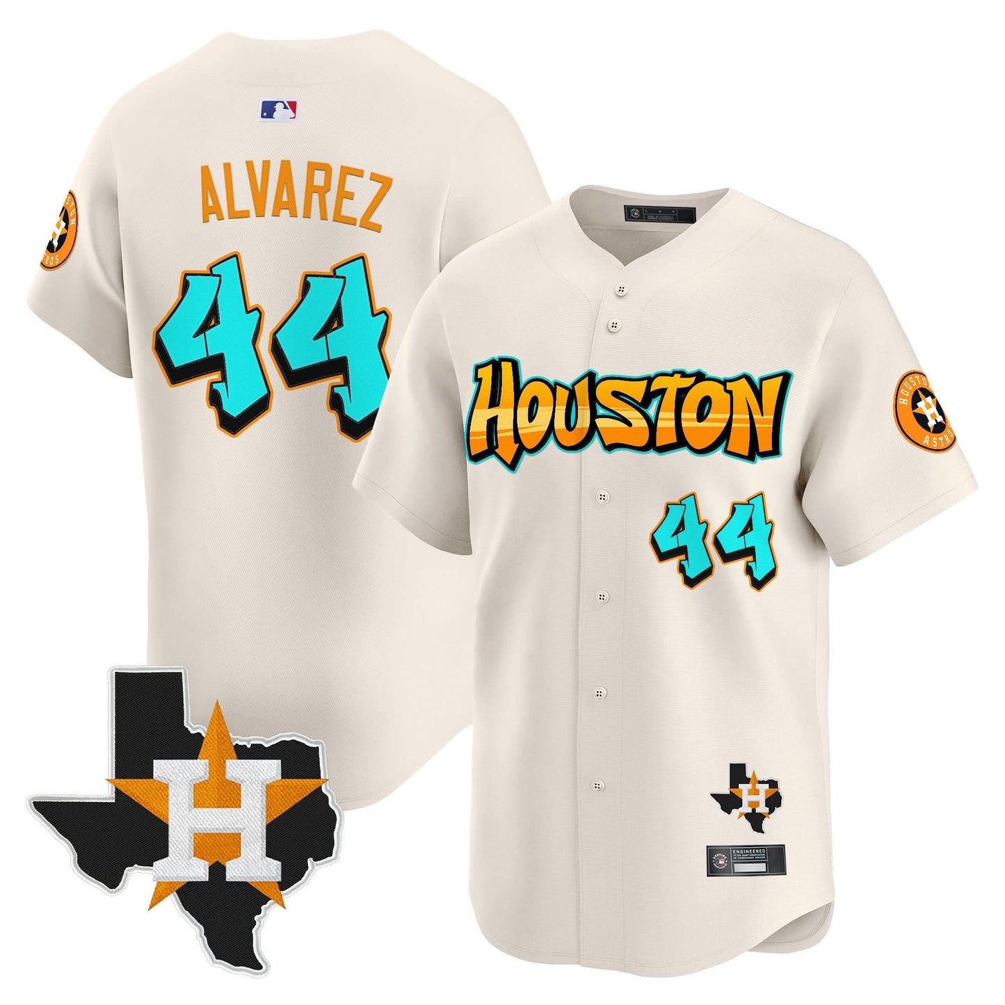 Houston Astros 'Graffiti H-Town Edition' Vapor Premier Limited Jersey - All Stitched