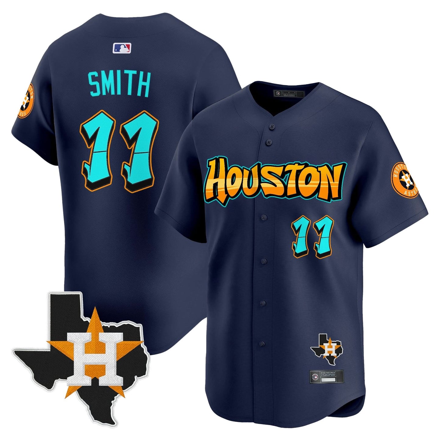 Houston Astros 'Graffiti H-Town Edition' Vapor Premier Limited Jersey - All Stitched