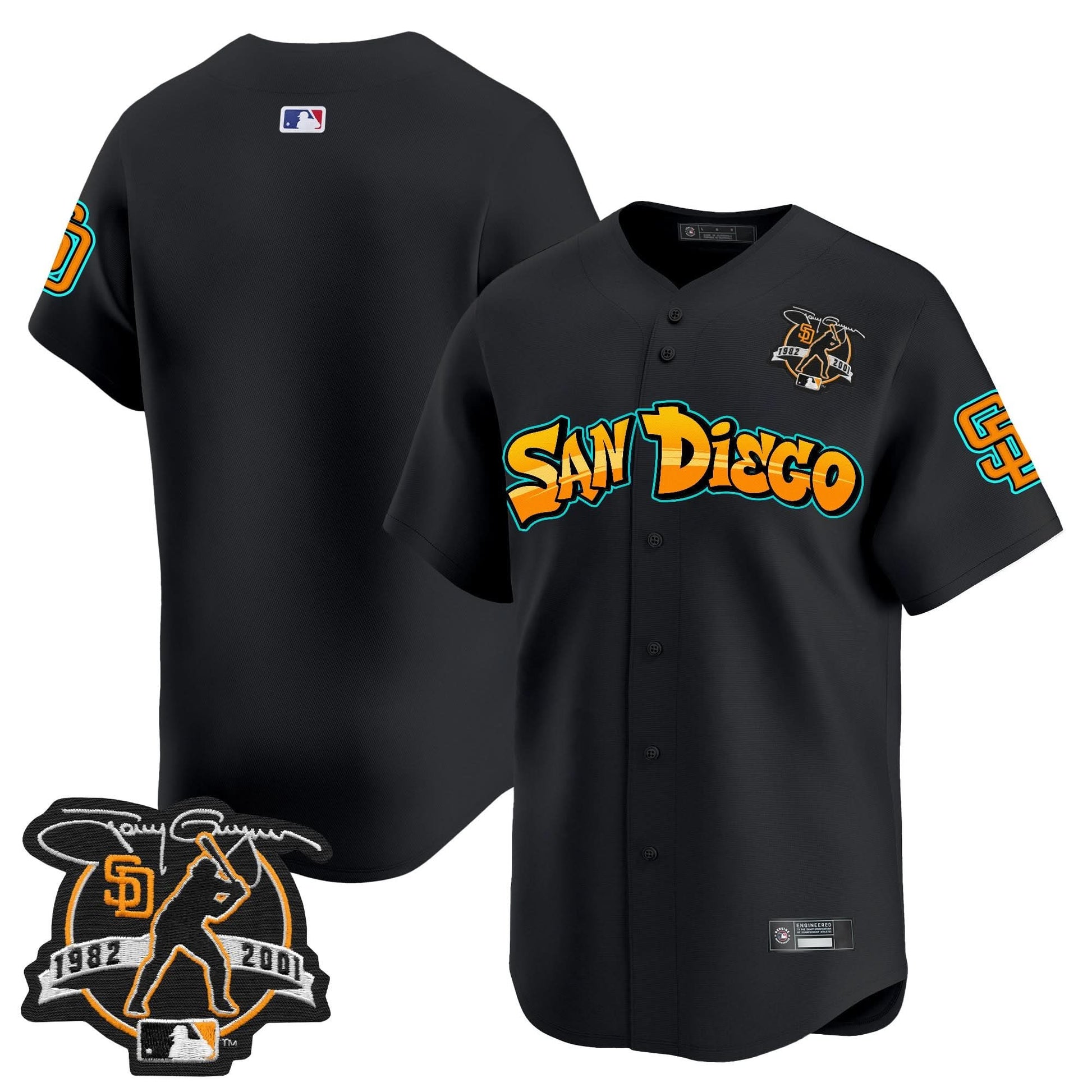 San Diego Padres 'Graffiti Barrio Edition' Vapor Premier Limited Jersey - All Stitched
