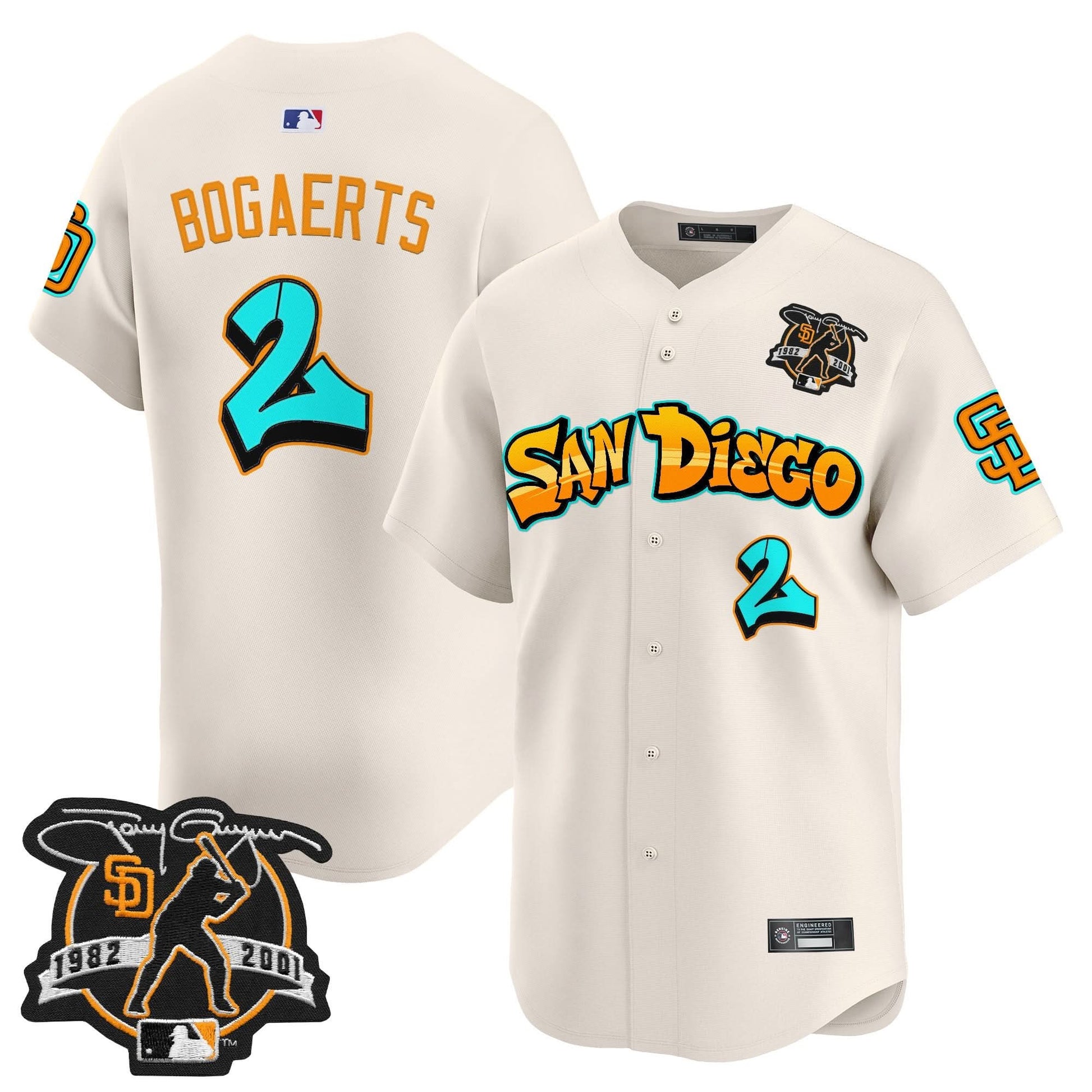 San Diego Padres 'Graffiti Barrio Edition' Vapor Premier Limited Jersey - All Stitched