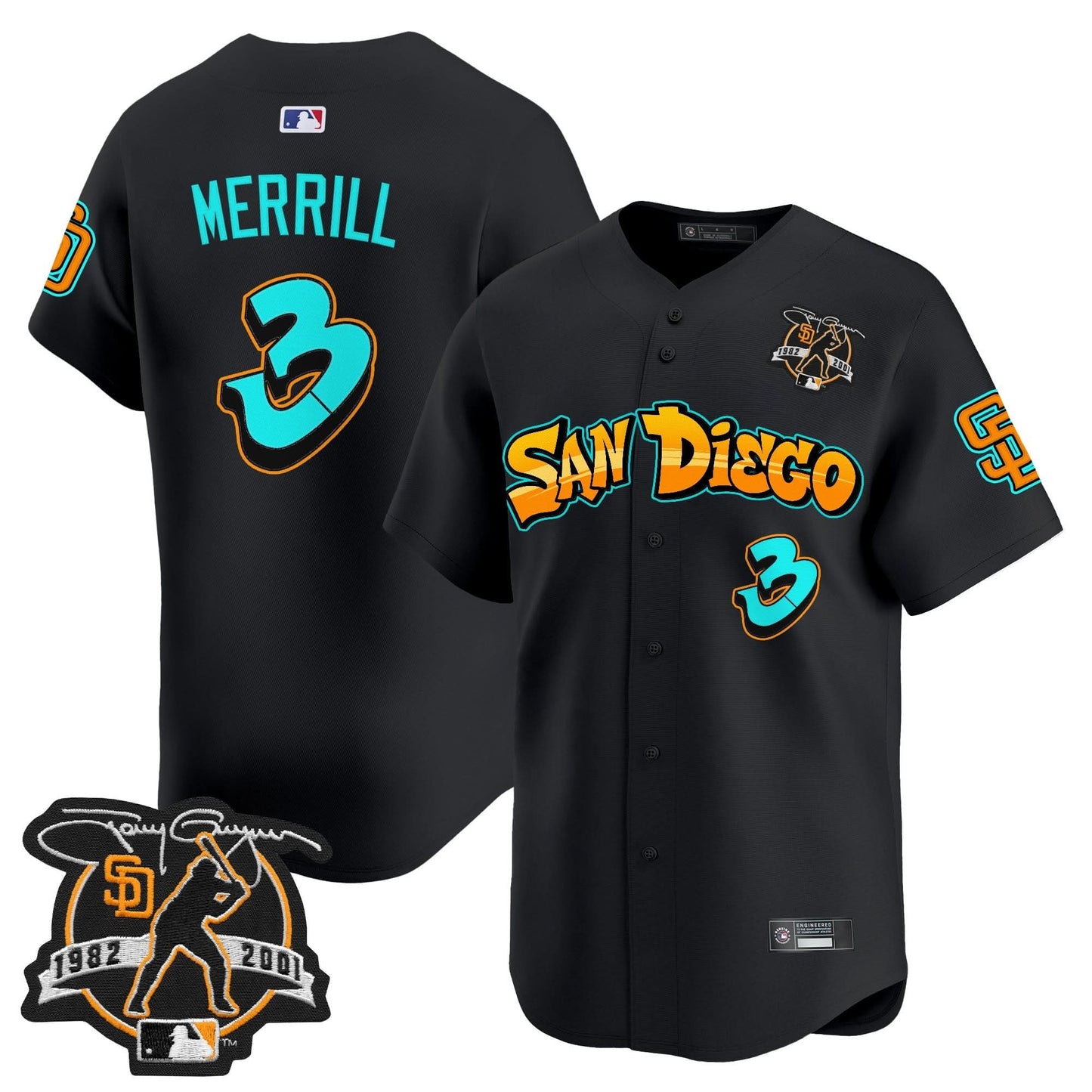 San Diego Padres 'Graffiti Barrio Edition' Vapor Premier Limited Jersey - All Stitched