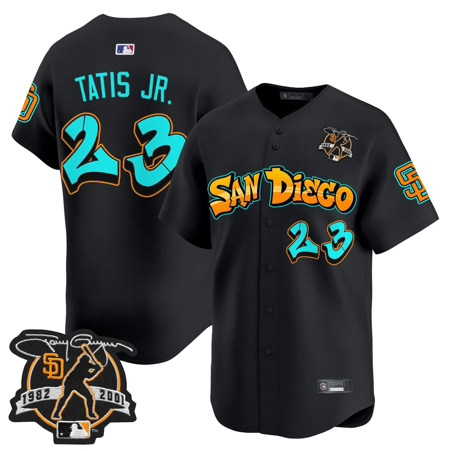 San Diego Padres 'Graffiti Barrio Edition' Vapor Premier Limited Jersey - All Stitched