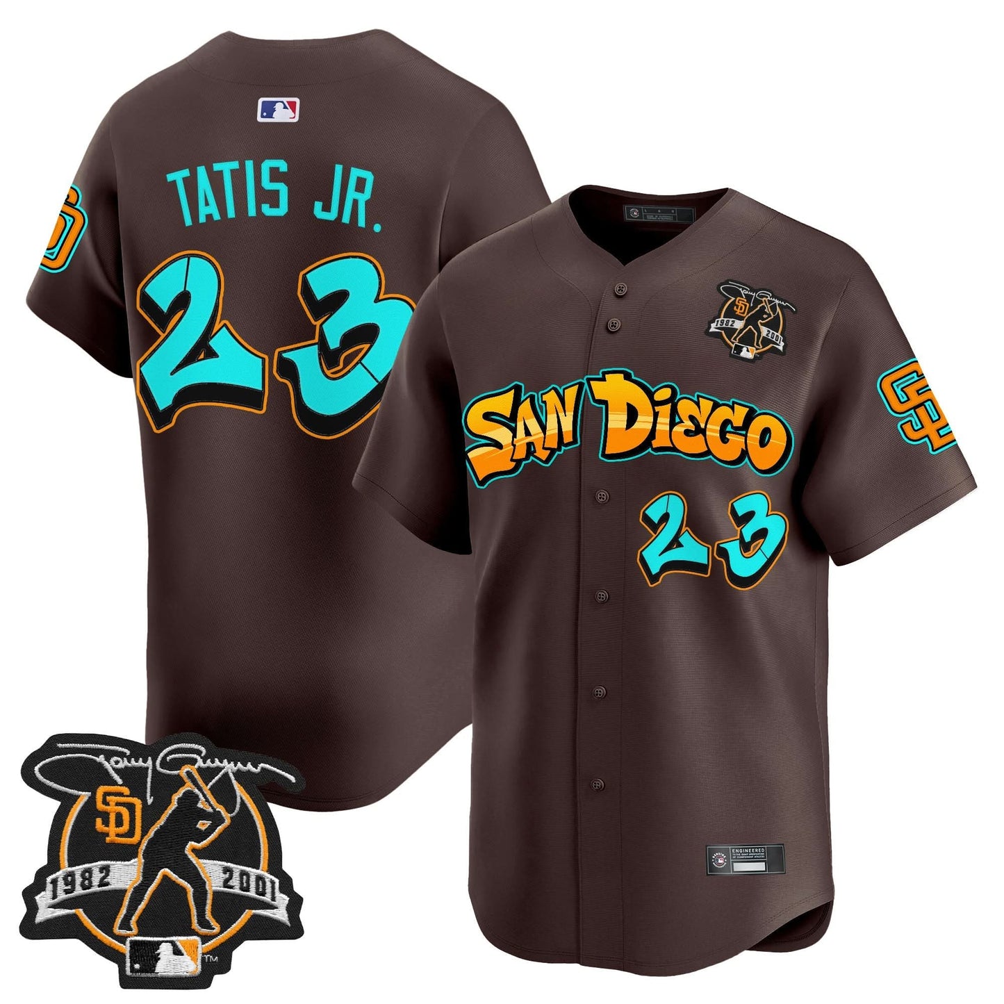San Diego Padres 'Graffiti Barrio Edition' Vapor Premier Limited Jersey - All Stitched