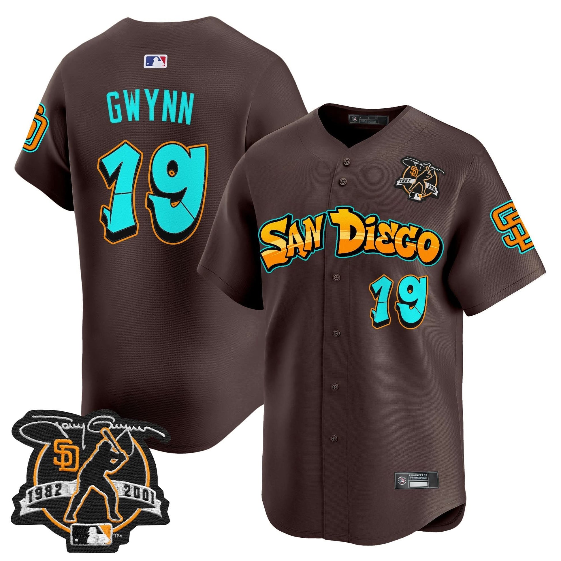 San Diego Padres 'Graffiti Barrio Edition' Vapor Premier Limited Jersey - All Stitched