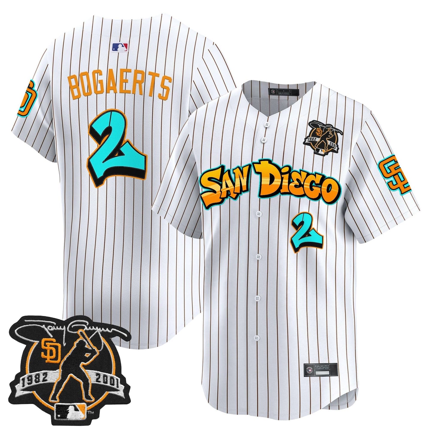 San Diego Padres 'Graffiti Barrio Edition' Vapor Premier Limited Jersey - All Stitched