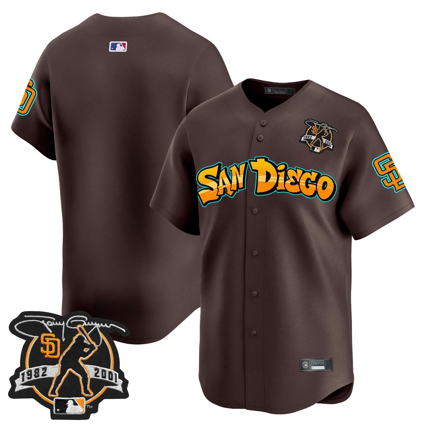 San Diego Padres 'Graffiti Barrio Edition' Vapor Premier Limited Jersey - All Stitched
