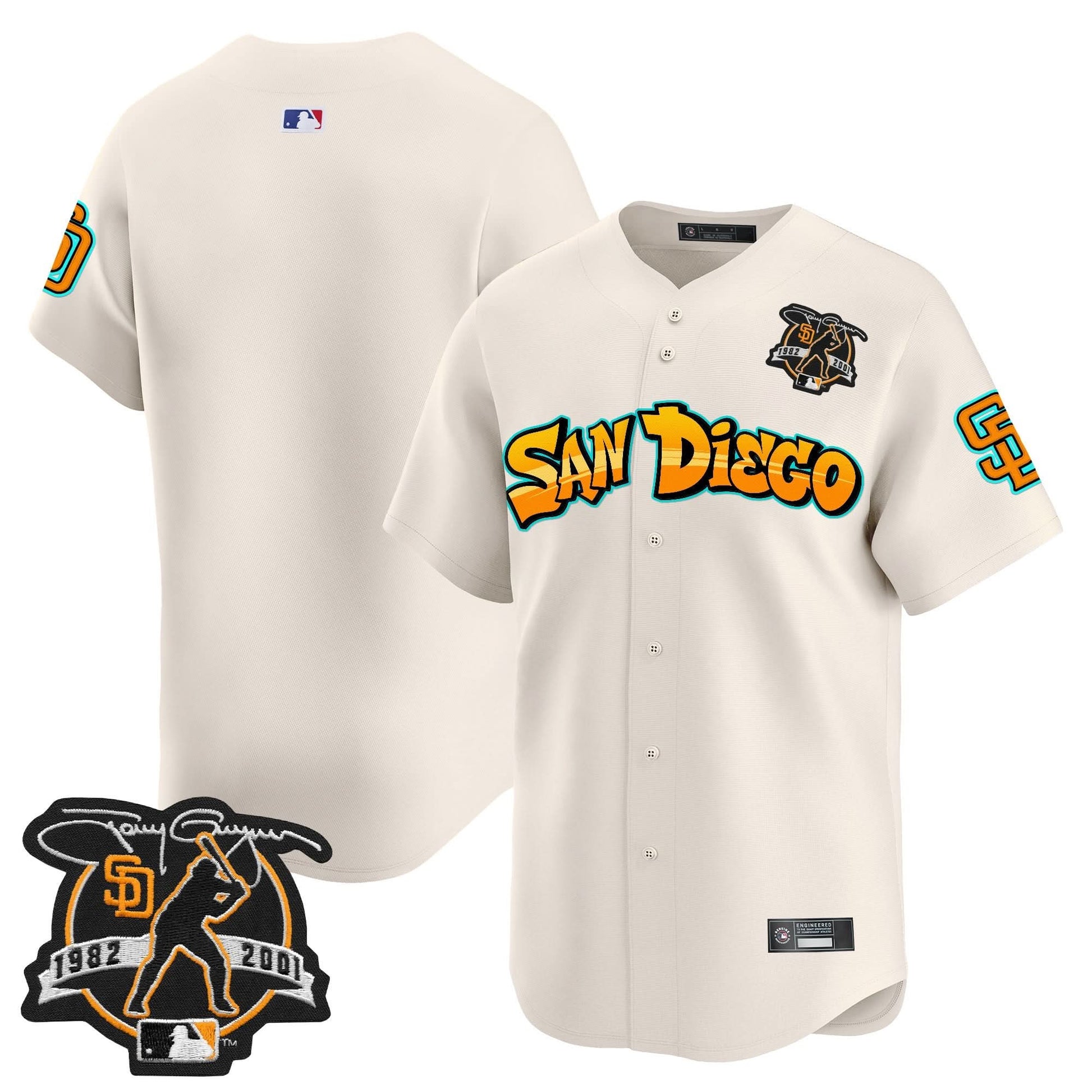 San Diego Padres 'Graffiti Barrio Edition' Vapor Premier Limited Jersey - All Stitched
