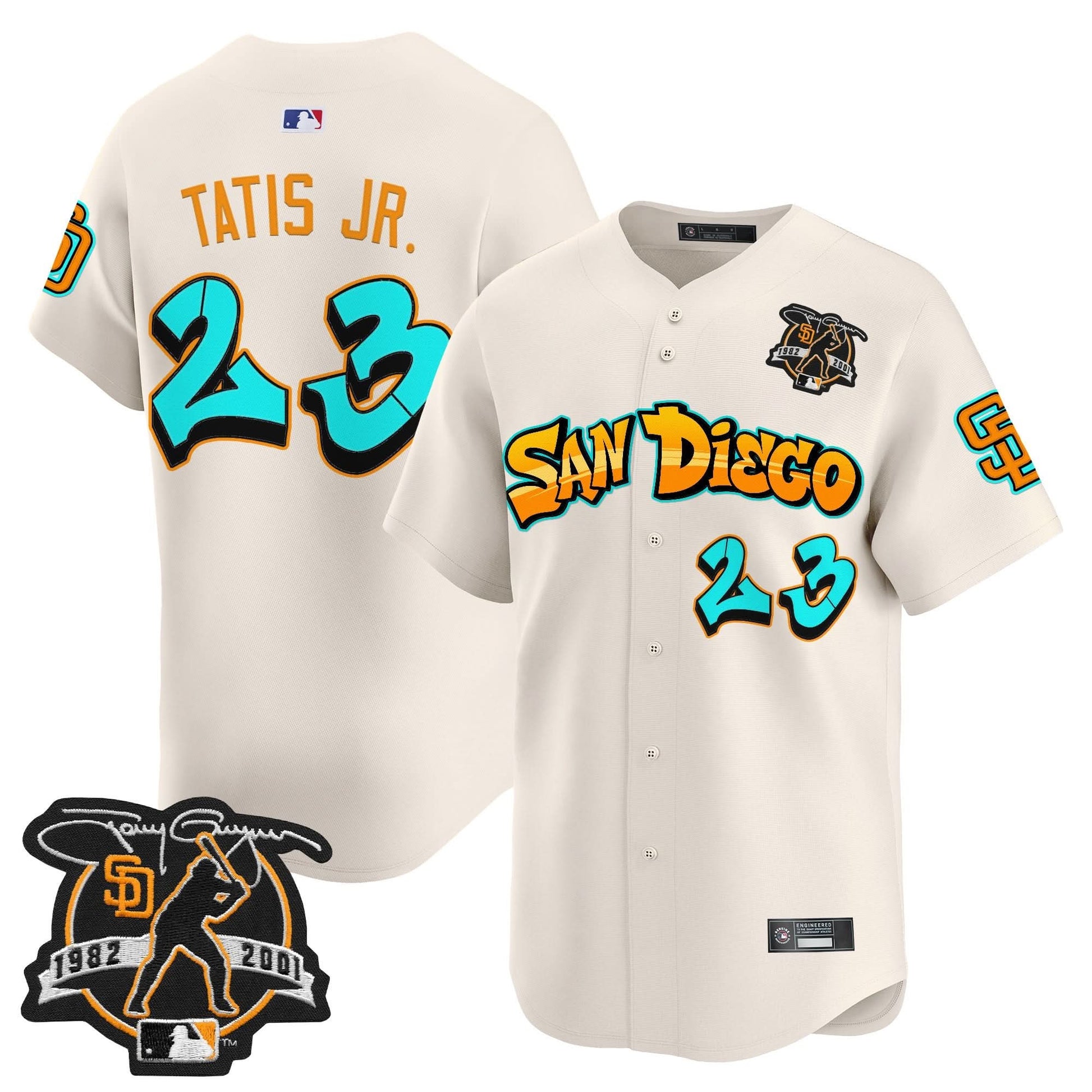 San Diego Padres 'Graffiti Barrio Edition' Vapor Premier Limited Jersey - All Stitched