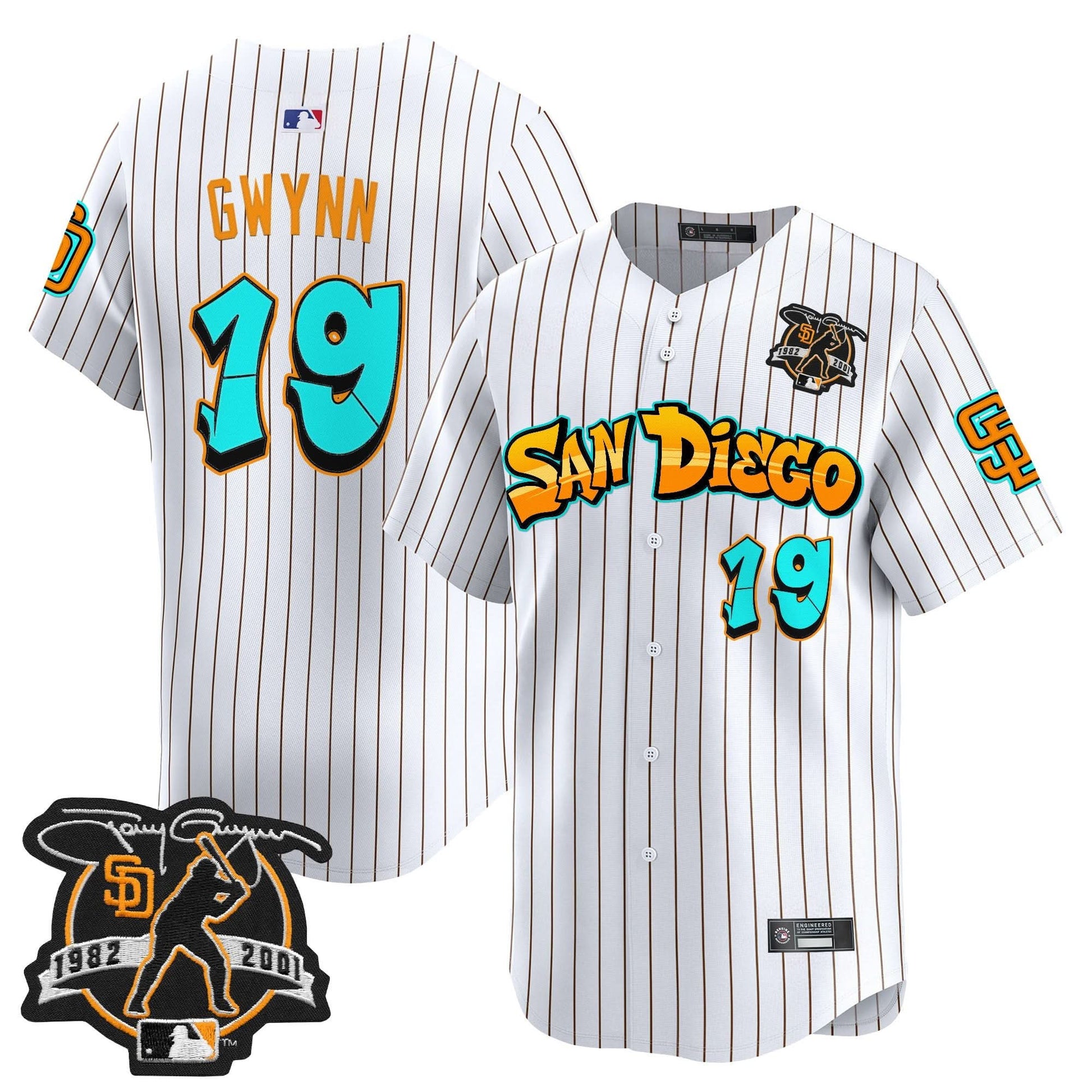 San Diego Padres 'Graffiti Barrio Edition' Vapor Premier Limited Jersey - All Stitched
