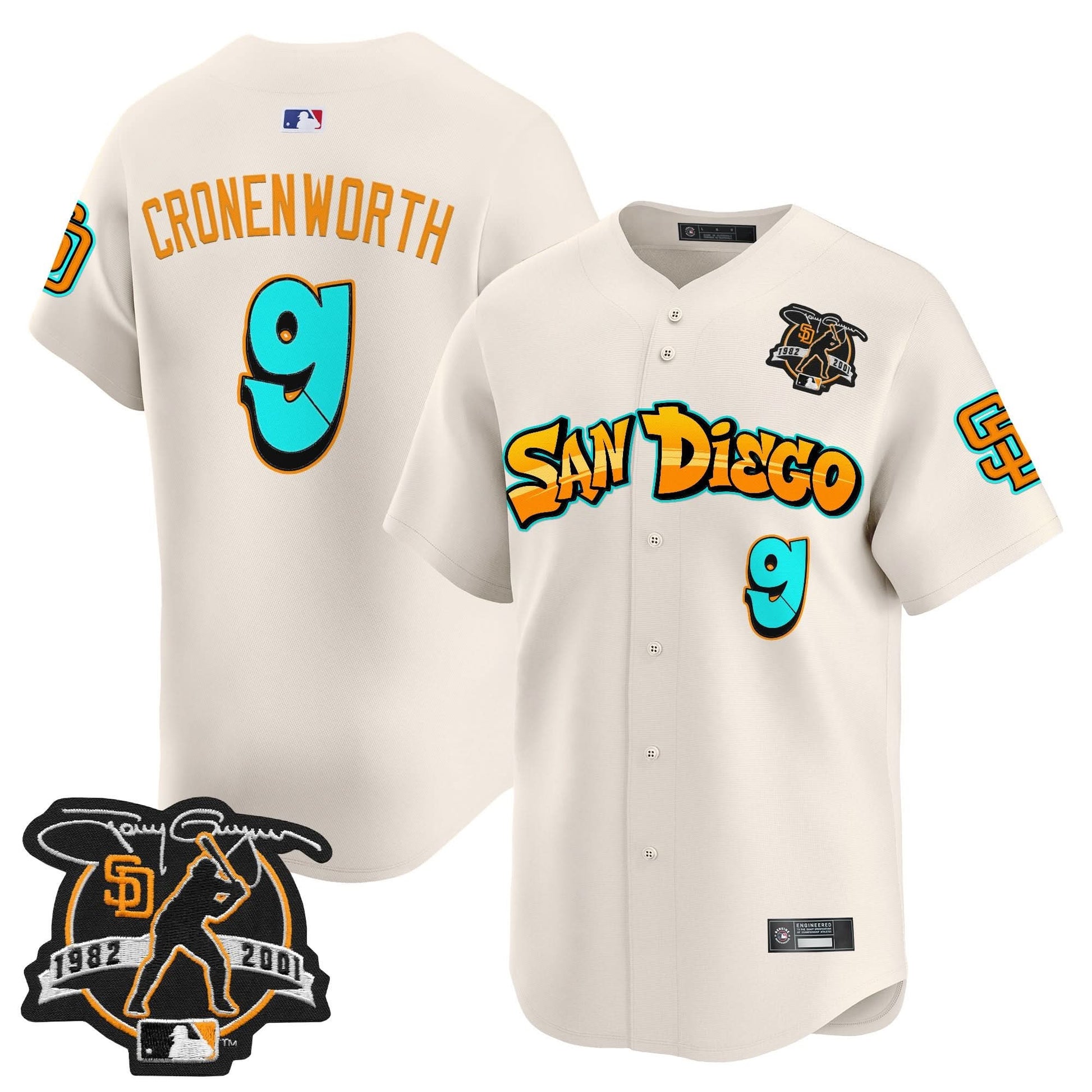 San Diego Padres 'Graffiti Barrio Edition' Vapor Premier Limited Jersey - All Stitched