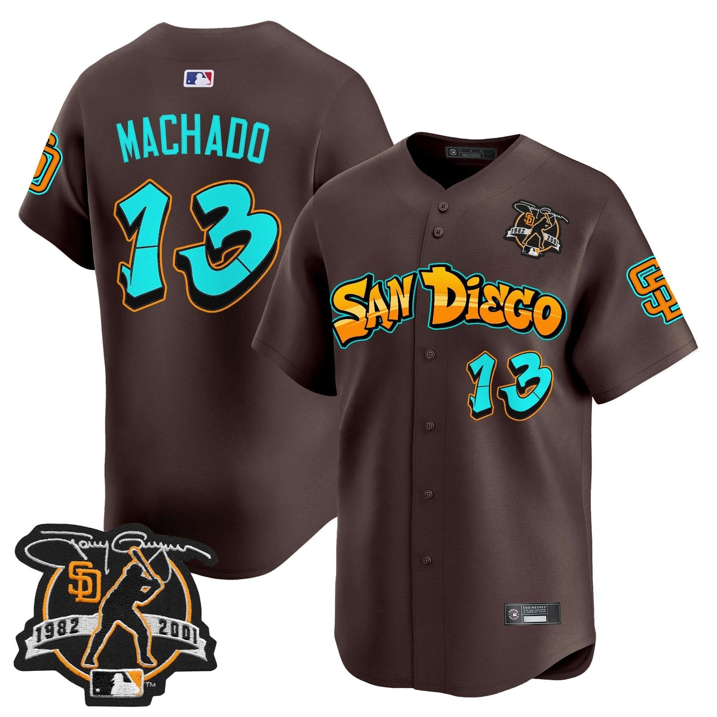 San Diego Padres 'Graffiti Barrio Edition' Vapor Premier Limited Jersey - All Stitched