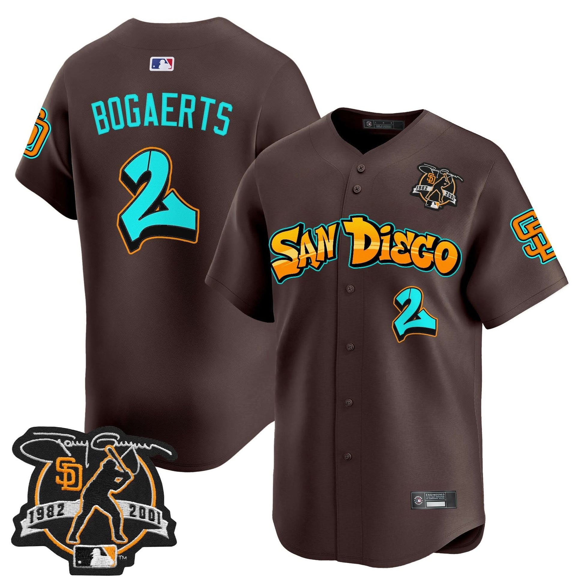 San Diego Padres 'Graffiti Barrio Edition' Vapor Premier Limited Jersey - All Stitched