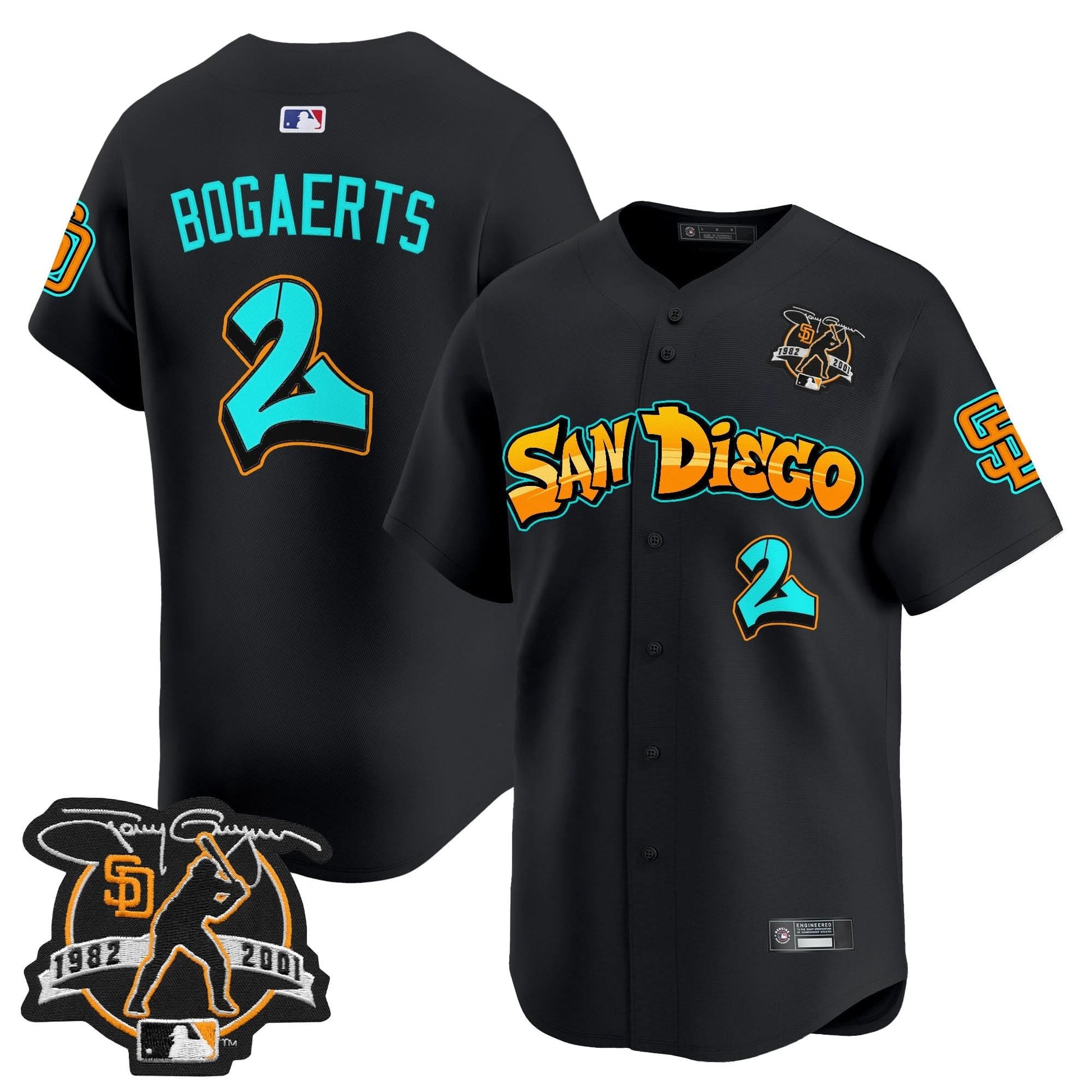 San Diego Padres 'Graffiti Barrio Edition' Vapor Premier Limited Jersey - All Stitched