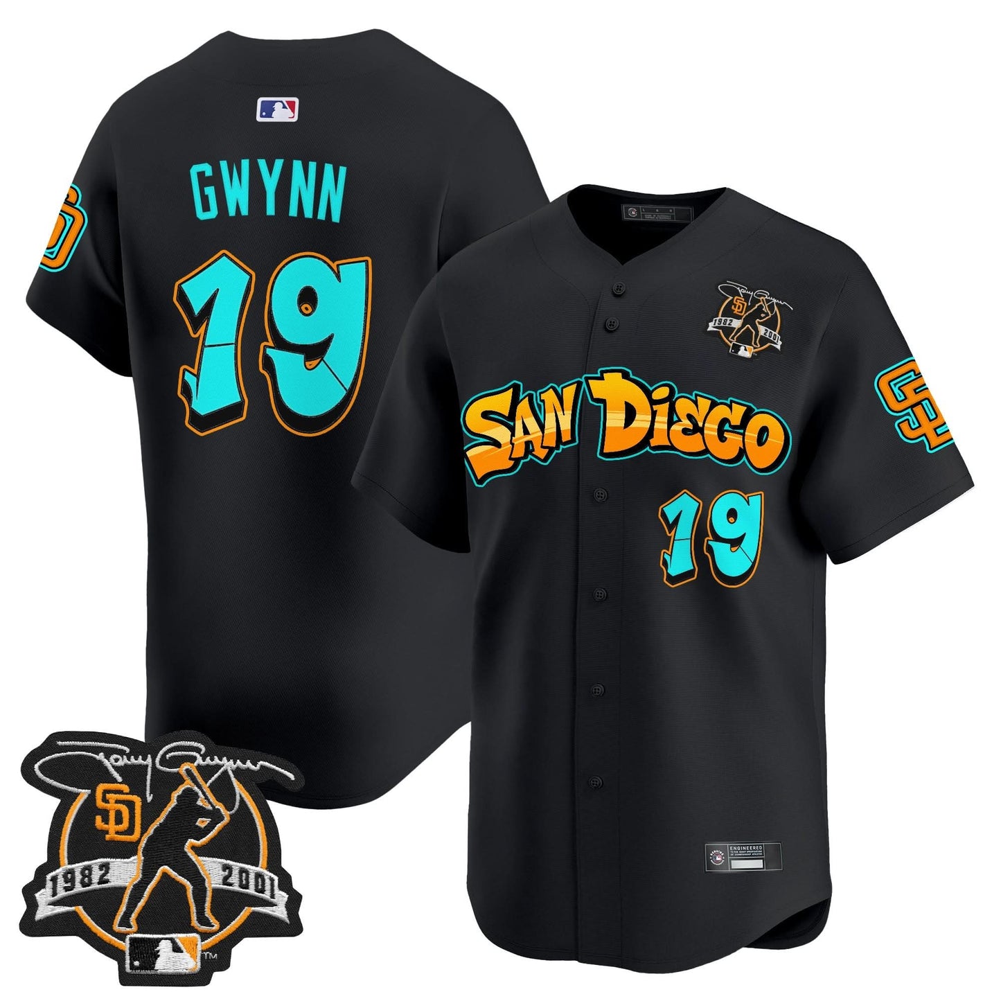 San Diego Padres 'Graffiti Barrio Edition' Vapor Premier Limited Jersey - All Stitched