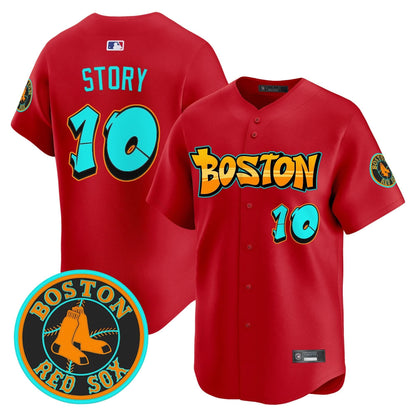 Boston Red Sox 'Graffiti Streetstyle Edition' Vapor Premier Limited Jersey - All Stitched