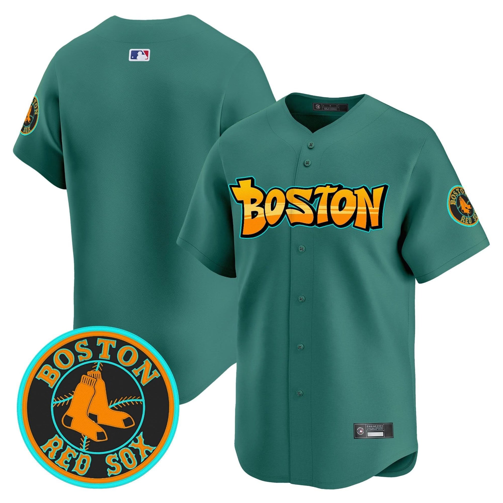 Boston Red Sox 'Graffiti Streetstyle Edition' Vapor Premier Limited Jersey - All Stitched