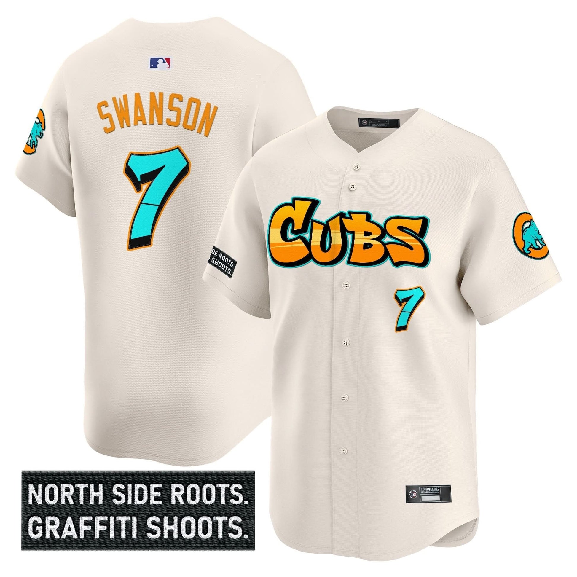 Chicago Cubs 'Graffiti North Side Edition' Vapor Premier Limited Jersey - All Stitched