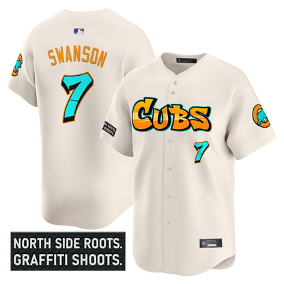 Chicago Cubs 'Graffiti North Side Edition' Vapor Premier Limited Jersey - All Stitched