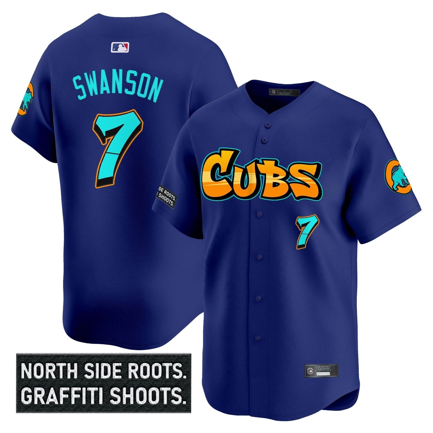 Chicago Cubs 'Graffiti North Side Edition' Vapor Premier Limited Jersey - All Stitched