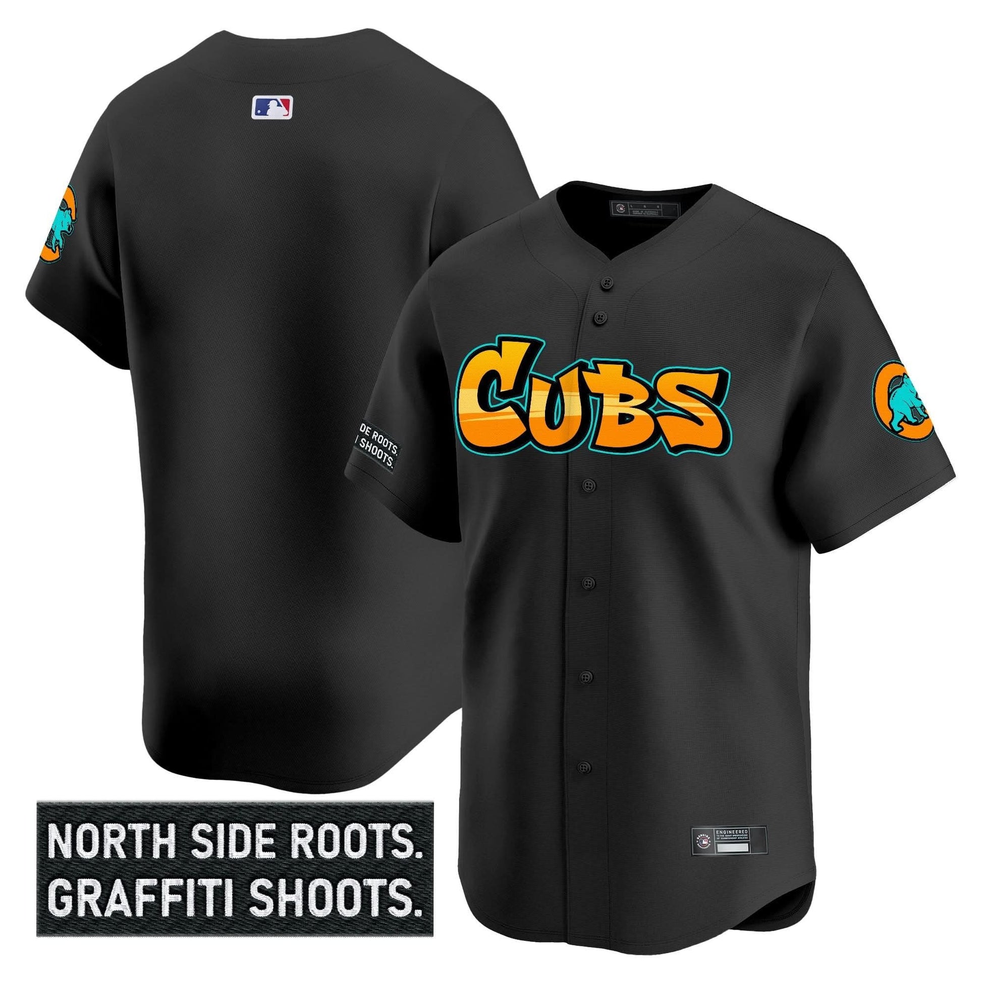 Chicago Cubs 'Graffiti North Side Edition' Vapor Premier Limited Jersey - All Stitched