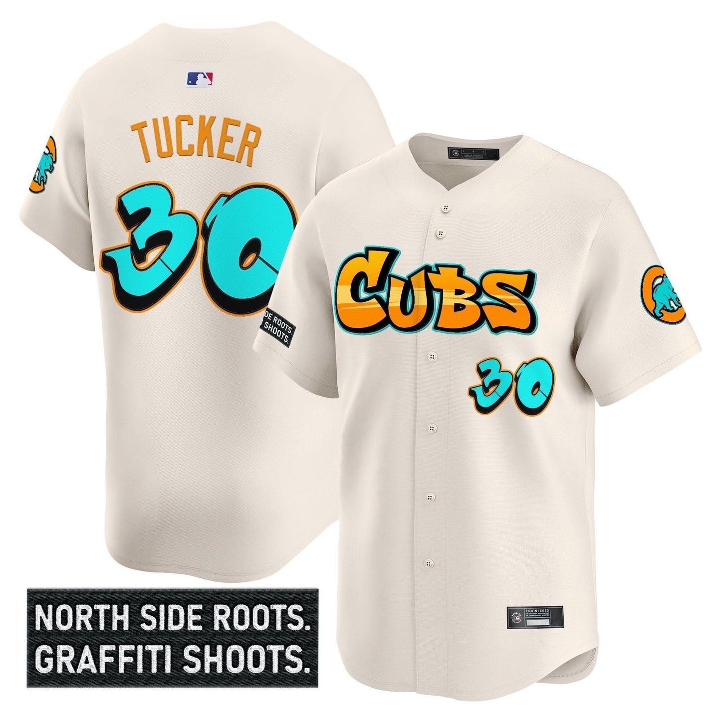 Chicago Cubs 'Graffiti North Side Edition' Vapor Premier Limited Jersey - All Stitched