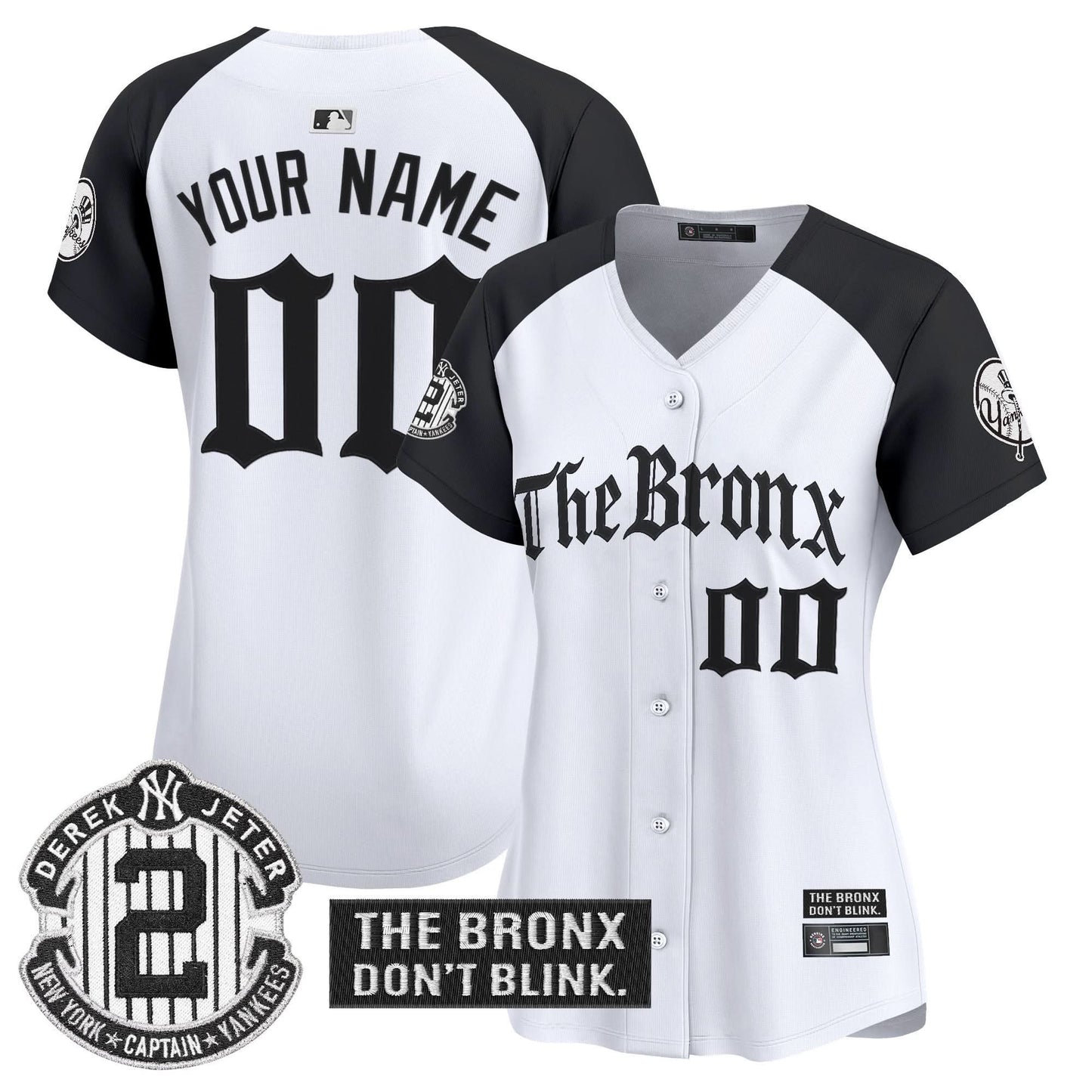 Yankees 'The Bronx - Gothic Ink Drop Edition' Vapor Premier Limited Custom Jersey - All Stitched