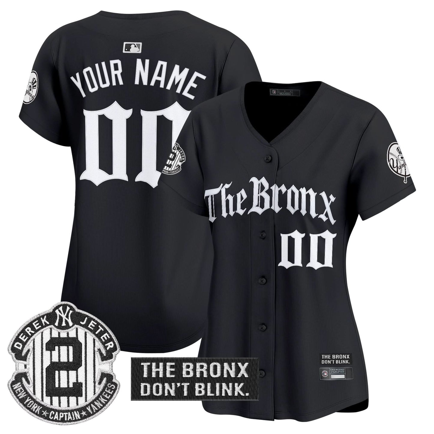 Yankees 'The Bronx - Gothic Ink Drop Edition' Vapor Premier Limited Custom Jersey - All Stitched