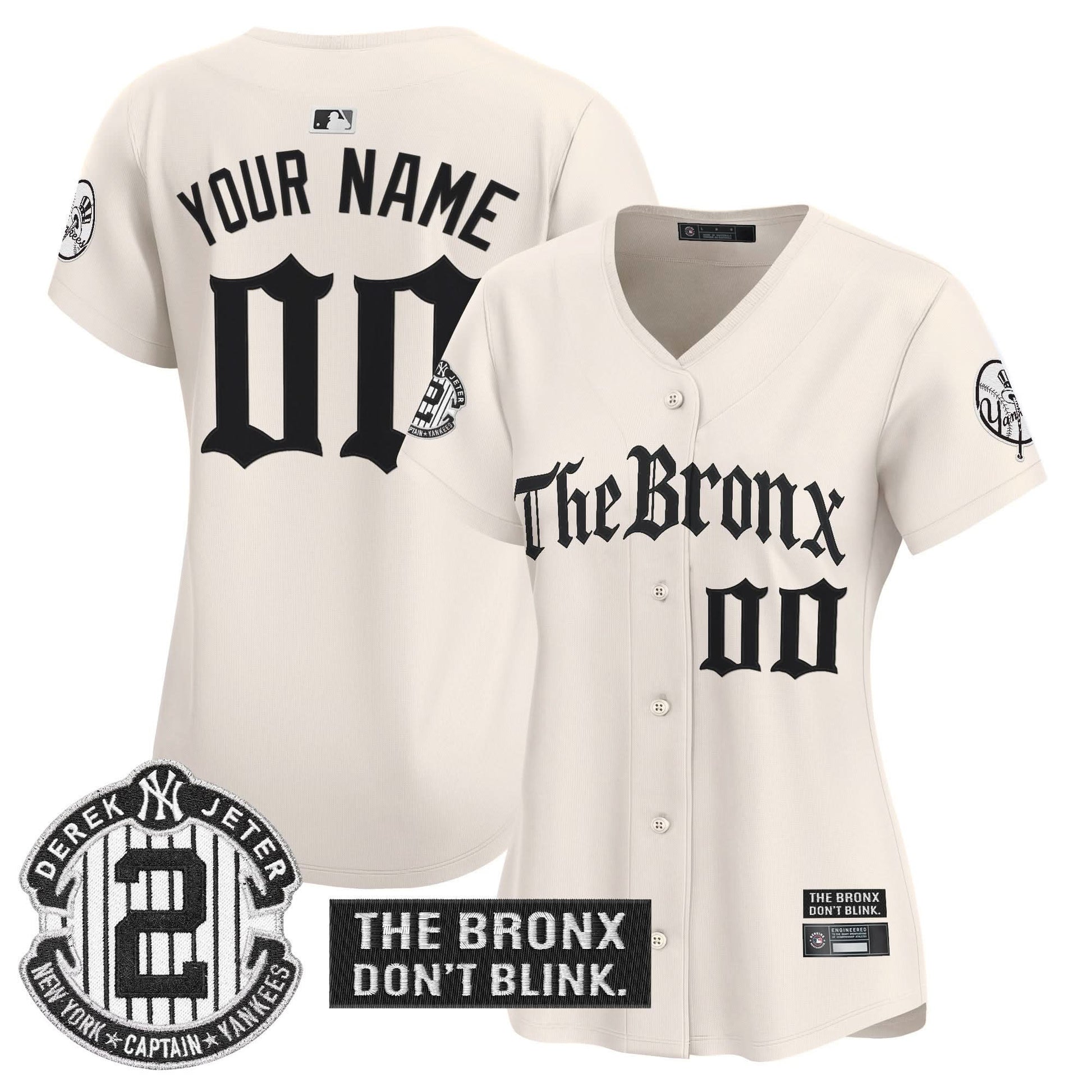 Yankees 'The Bronx - Gothic Ink Drop Edition' Vapor Premier Limited Custom Jersey - All Stitched